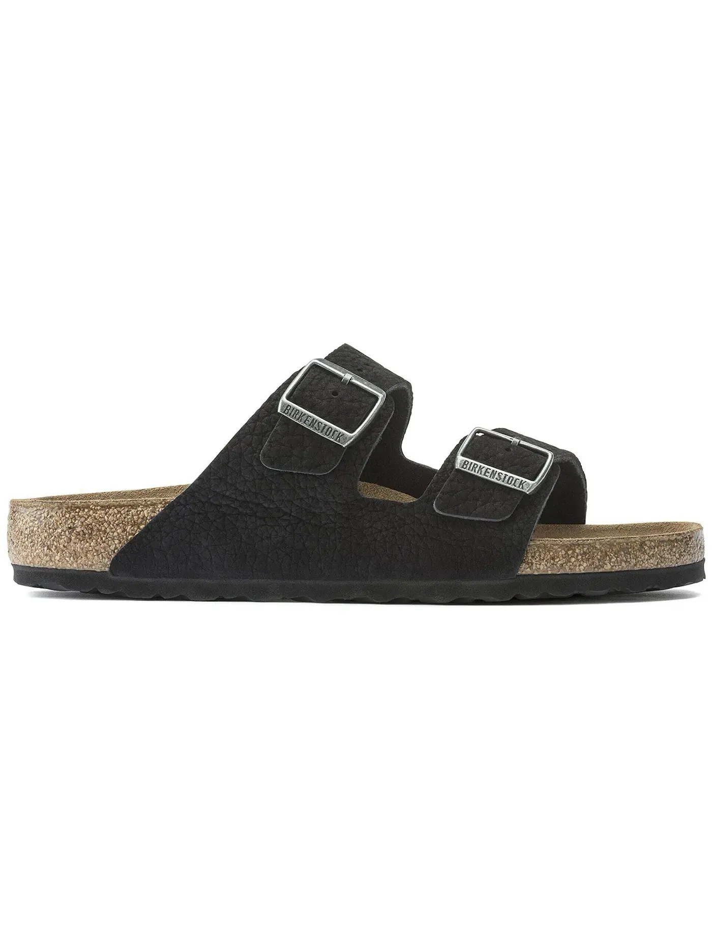 Мужские сандалии с регулируемыми ремешками Birkenstock Arizona Nubuk — изображение 1 из 1, черный