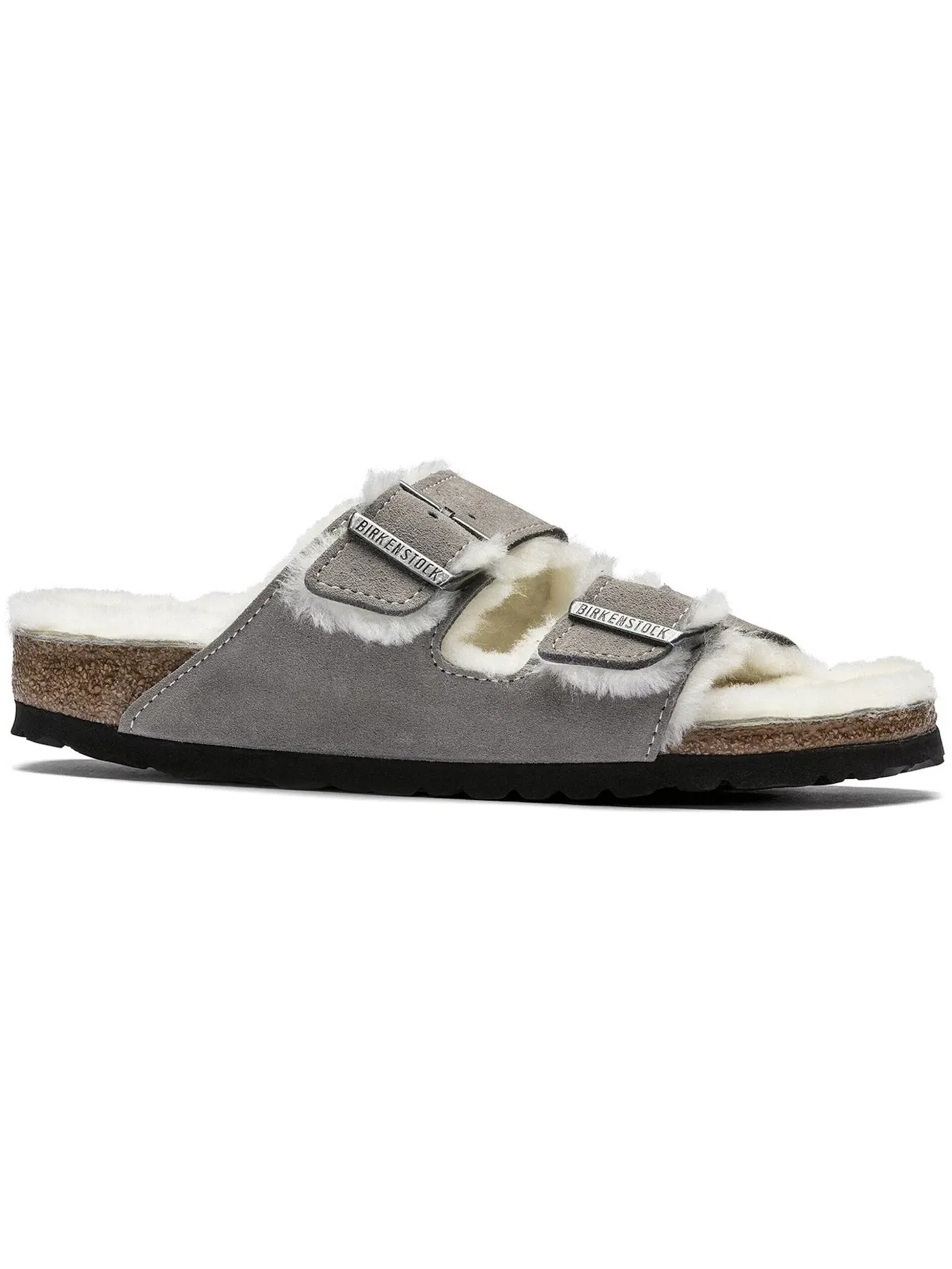 Мужские сандалии с овчиной Birkenstock Arizona Shearling — изображение 1 из 1, золотистый
