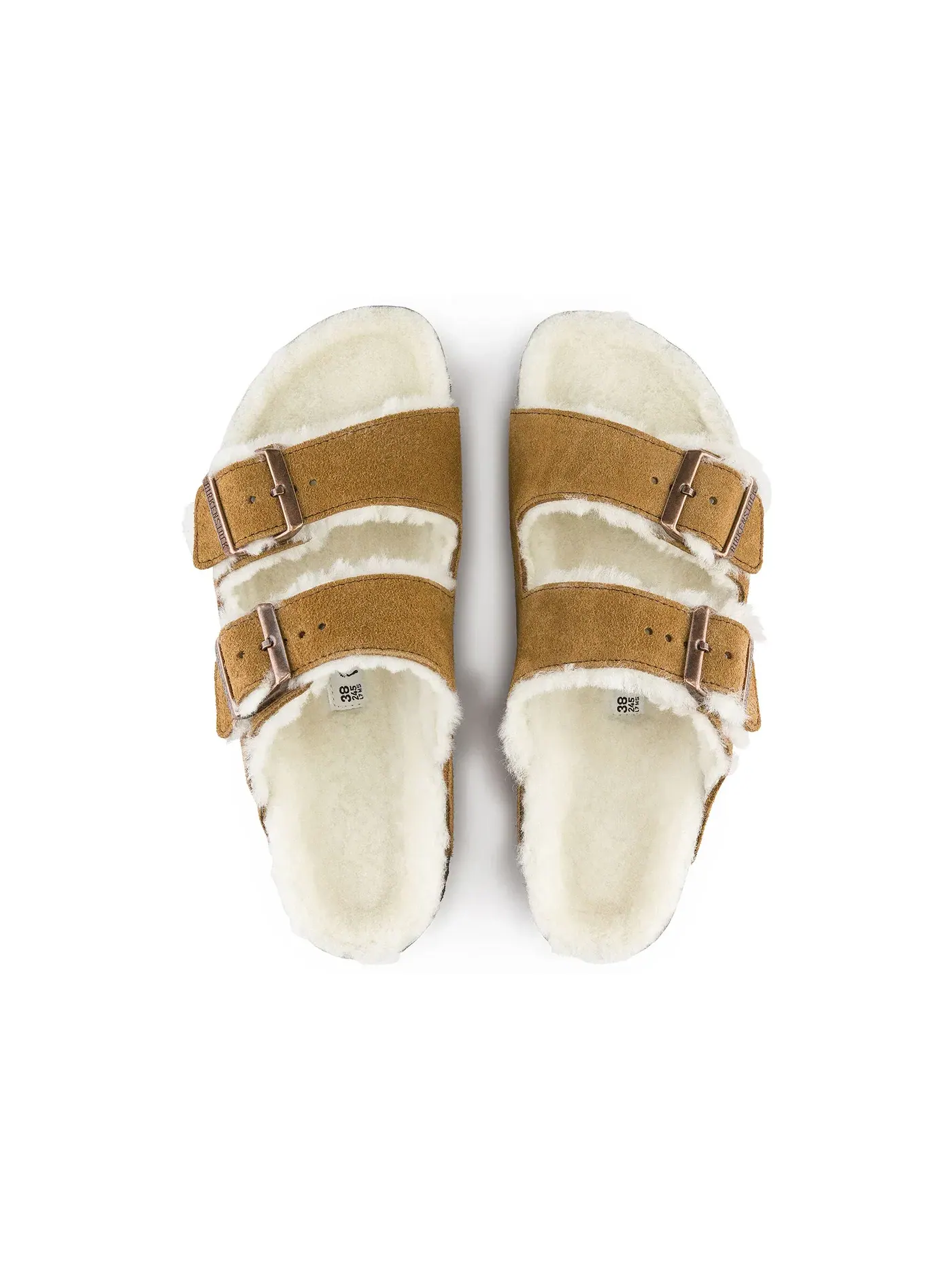 Мужские сандалии на меху Arizona Shearling Birkenstock — изображение 3 из 3, минк