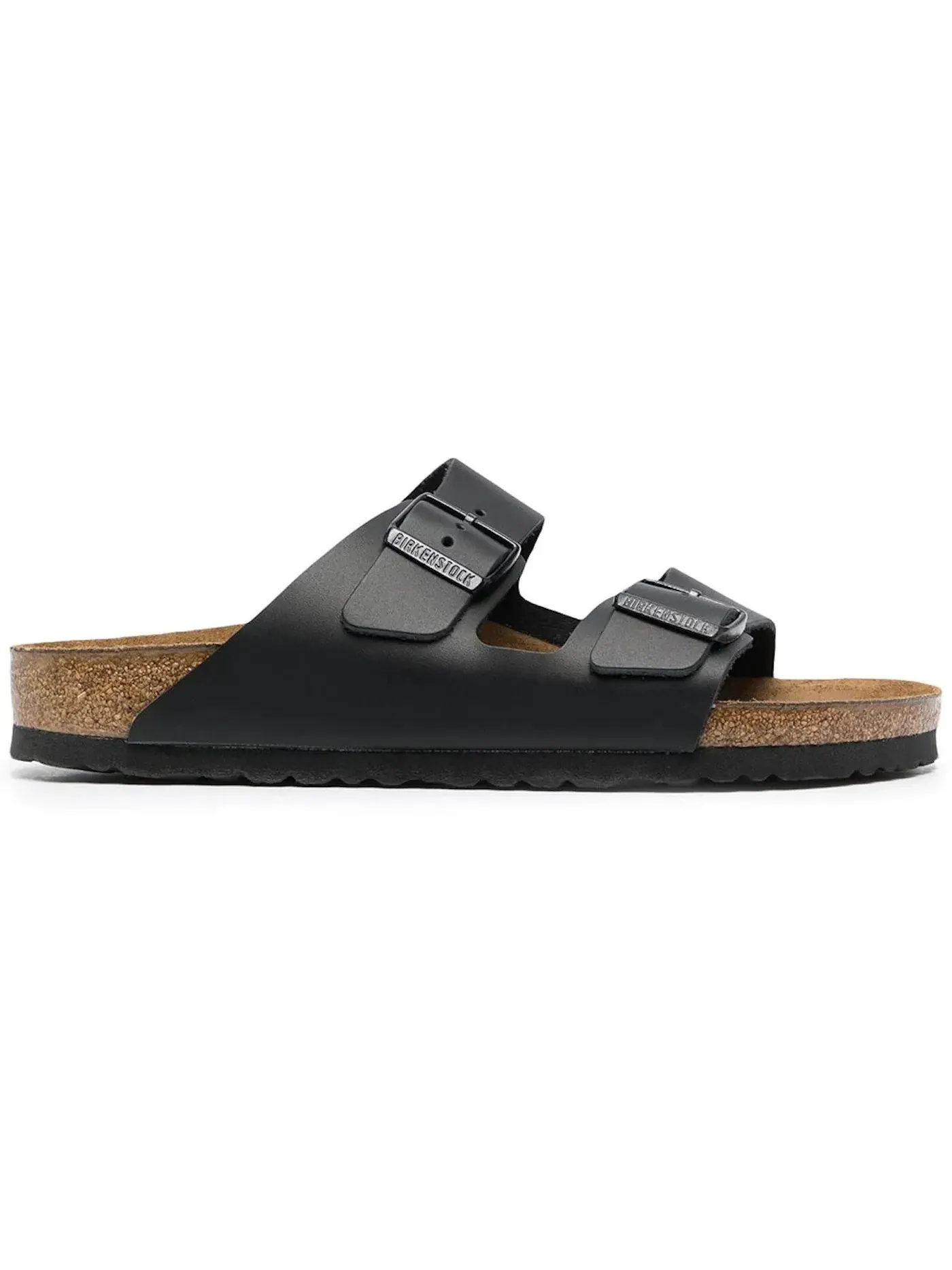 Унисекс сандалии с регулируемыми ремешками Birkenstock Arizona Smooth Leather — изображение 1 из 1, черный