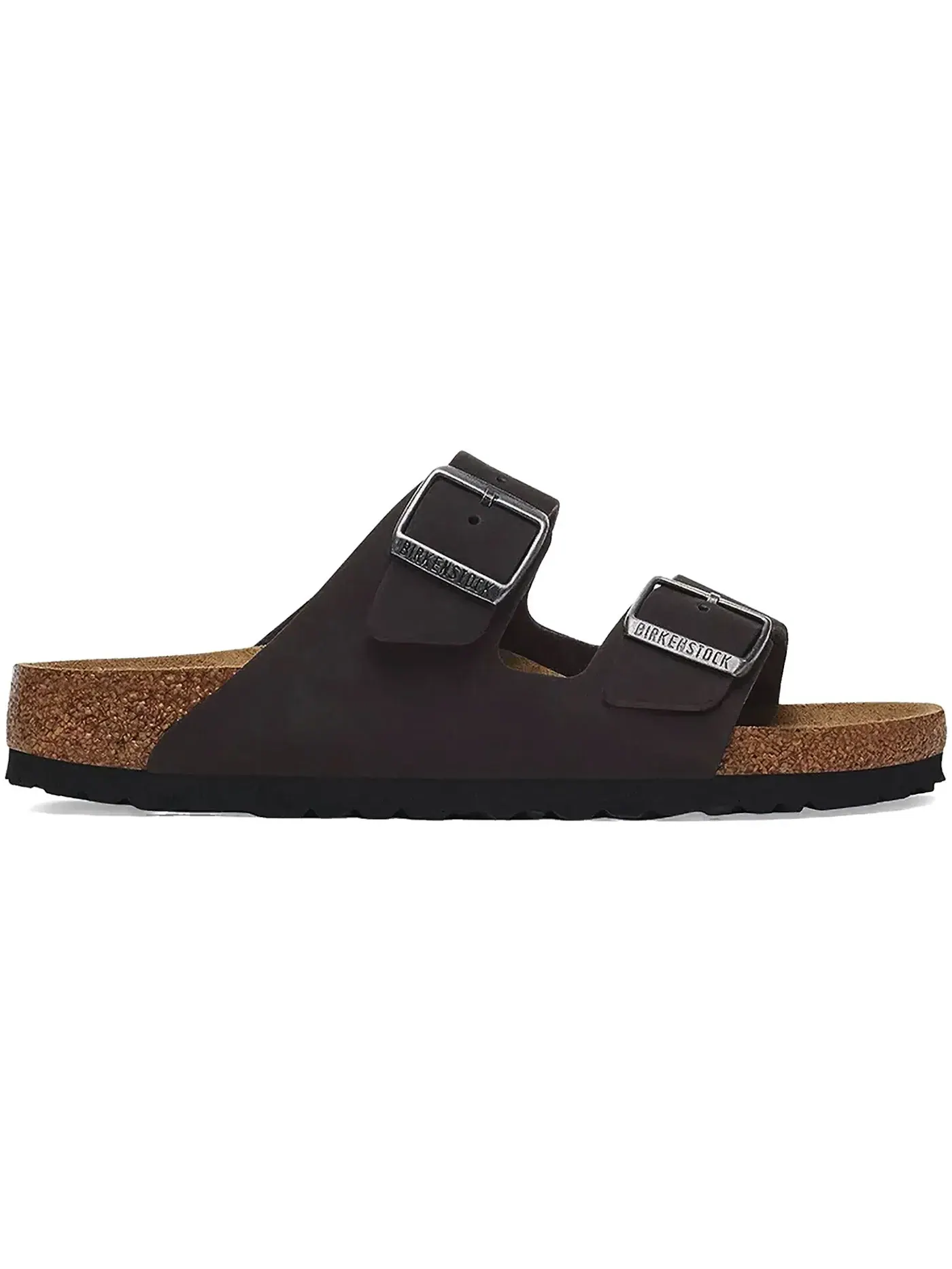 Мужские сандалии с мягкой стелькой Birkenstock Arizona Soft Footbed Nubuck Leather — изображение 1 из 1, черный