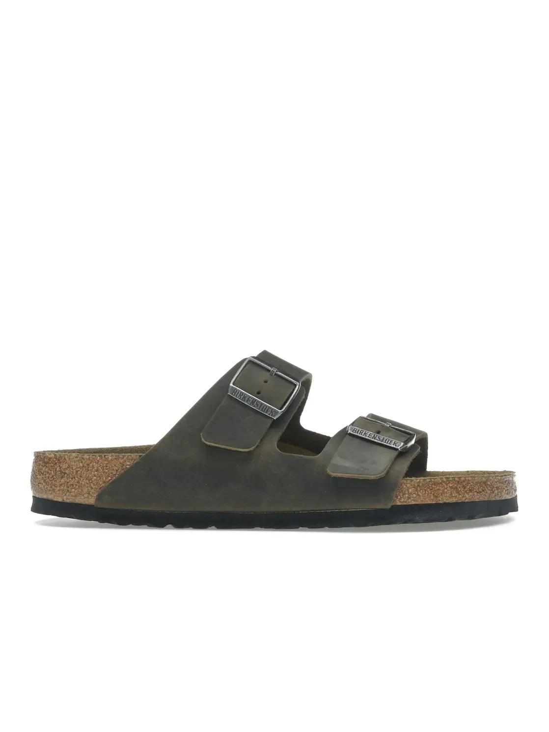Детские сандалии с мягкой стелькой Birkenstock Arizona Soft Footbed Oiled Leather — изображение 1 из 4, хаки