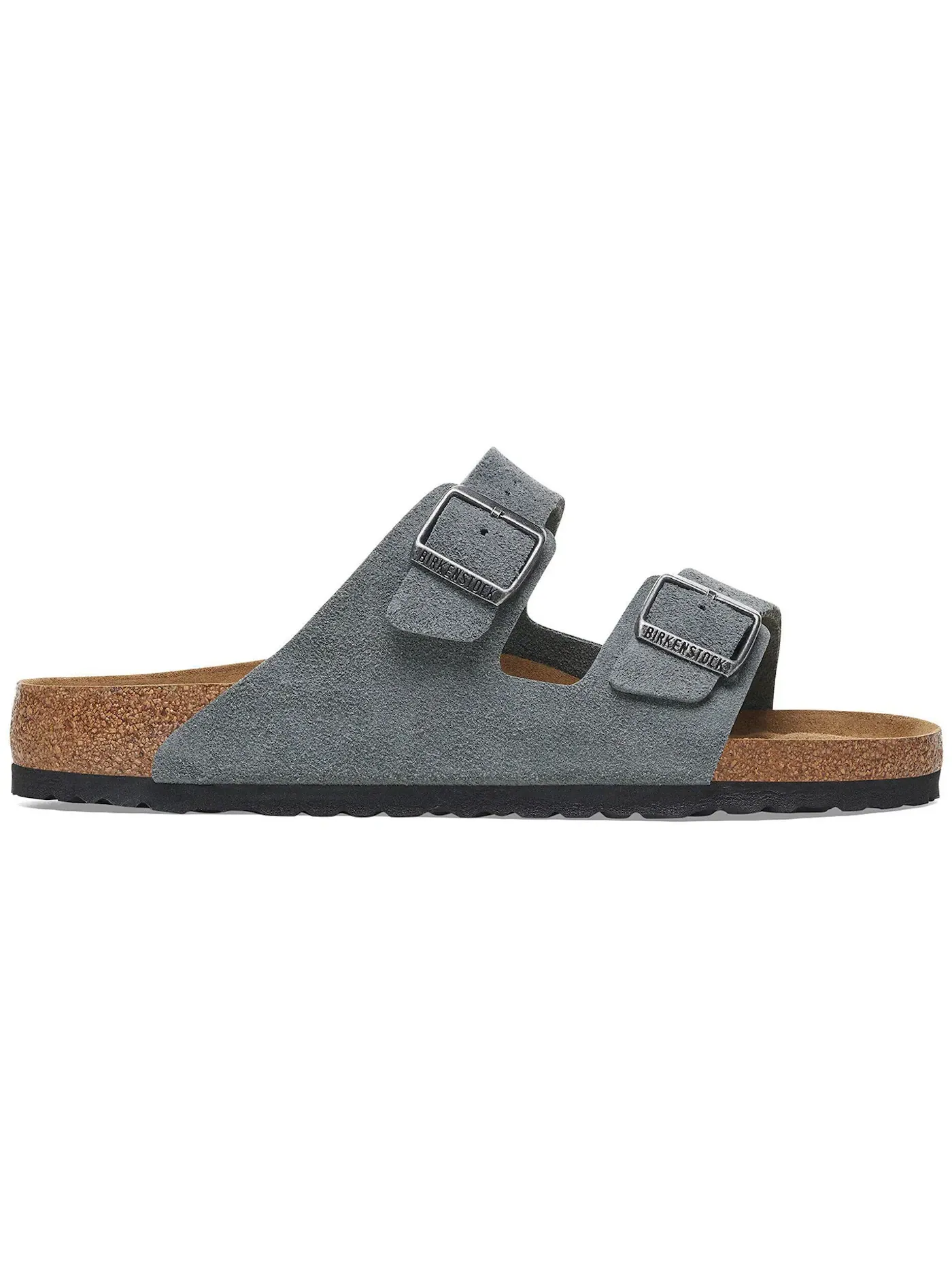 Мужские клоги Birkenstock Arizona Soft Footbed — изображение 1 из 1, серый
