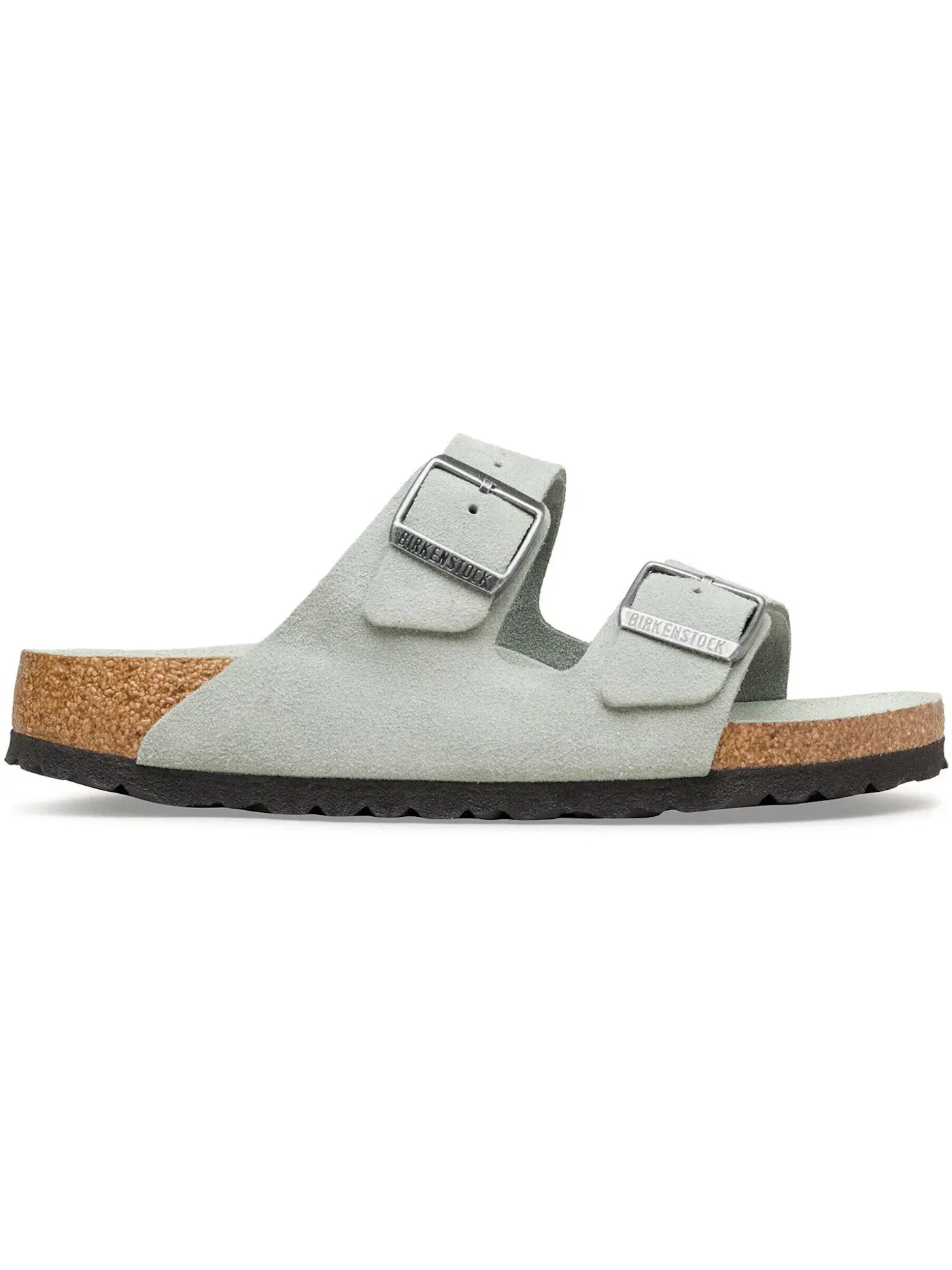 Мужские сандалии с мягкой стелькой Birkenstock Arizona Soft Footbed Suede Leather, Pure Sage Tonal — изображение 1 из 1