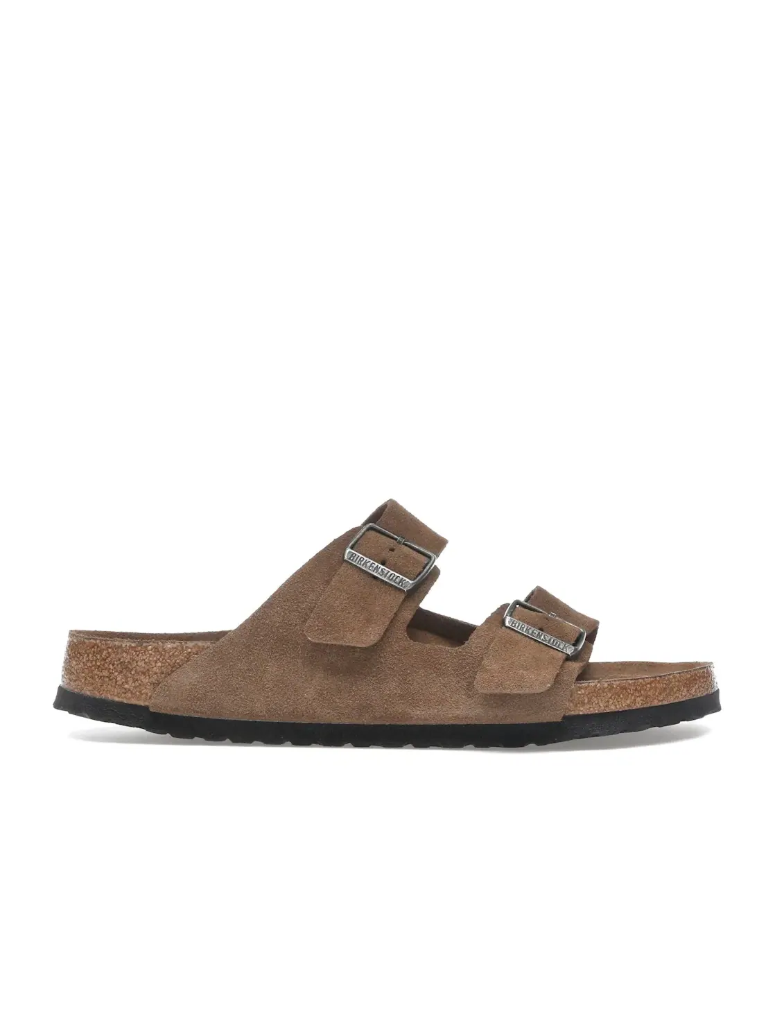 Мужские сандалии с мягкой стелькой Birkenstock Arizona Soft Footbed Suede Leather — изображение 1 из 4, чайный