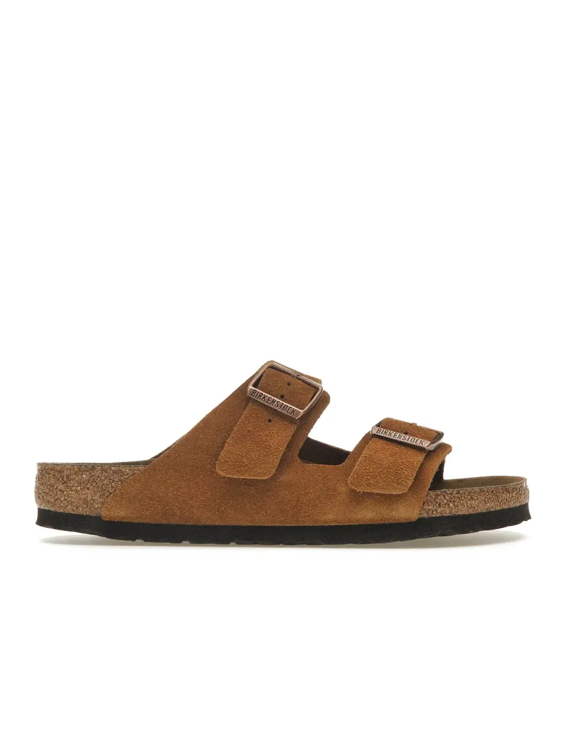 Мужские сандалии с мягкой стелькой Birkenstock Arizona Soft Footbed Suede — изображение 1 из 4, минк