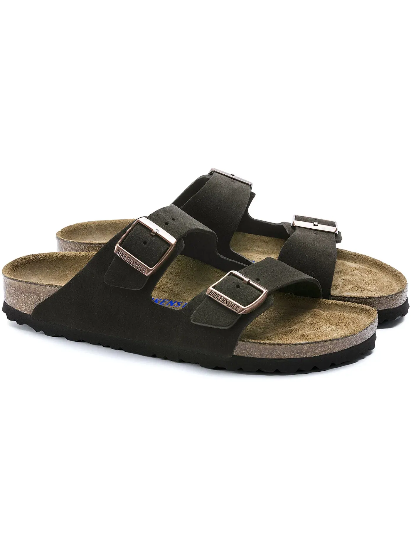 Мужские клоги с мягкой стелькой Birkenstock Arizona Soft Footbed Suede, Mocca — изображение 2 из 3