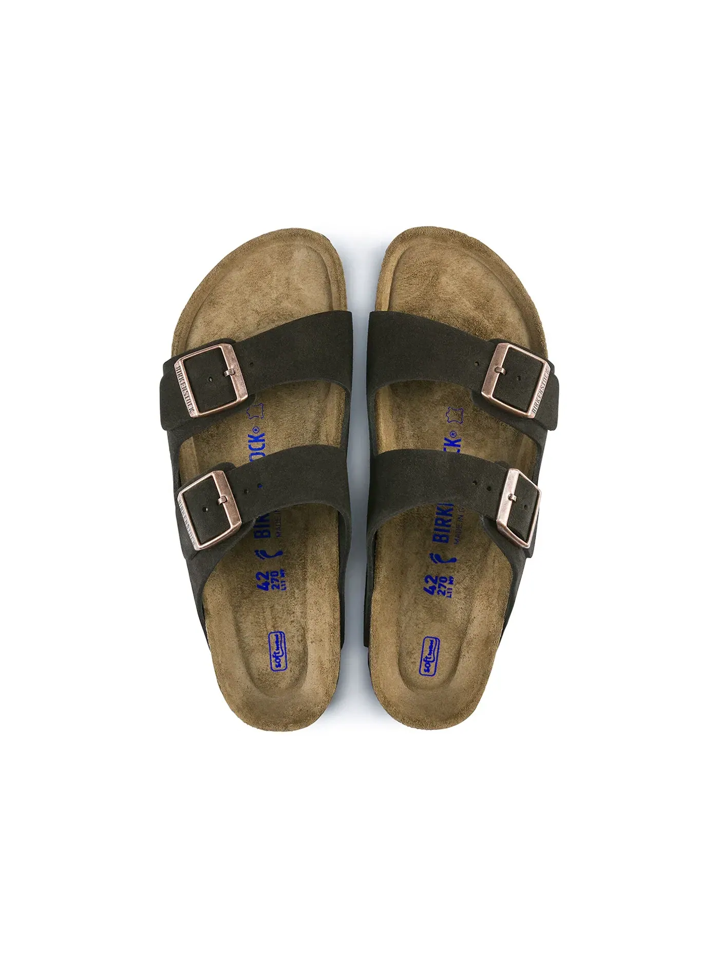 Мужские клоги с мягкой стелькой Birkenstock Arizona Soft Footbed Suede, Mocca — изображение 3 из 3