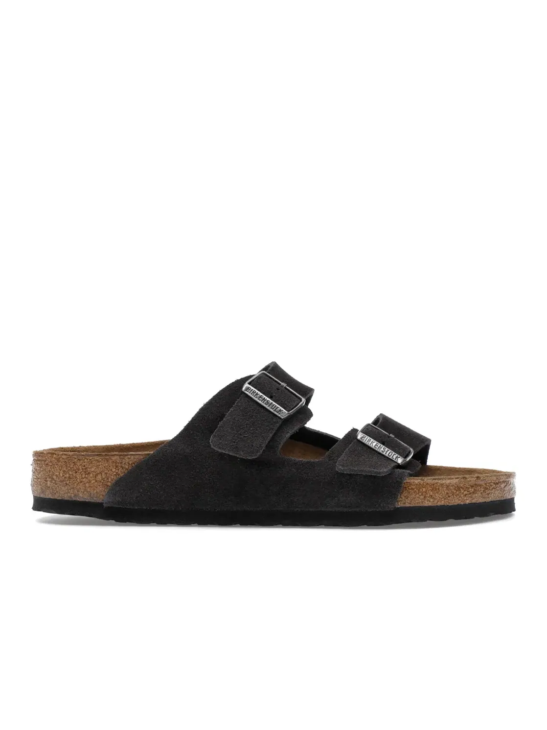 Мужские сандалии с мягкой стелькой Birkenstock Arizona Soft Footbed Suede — изображение 1 из 4, серый