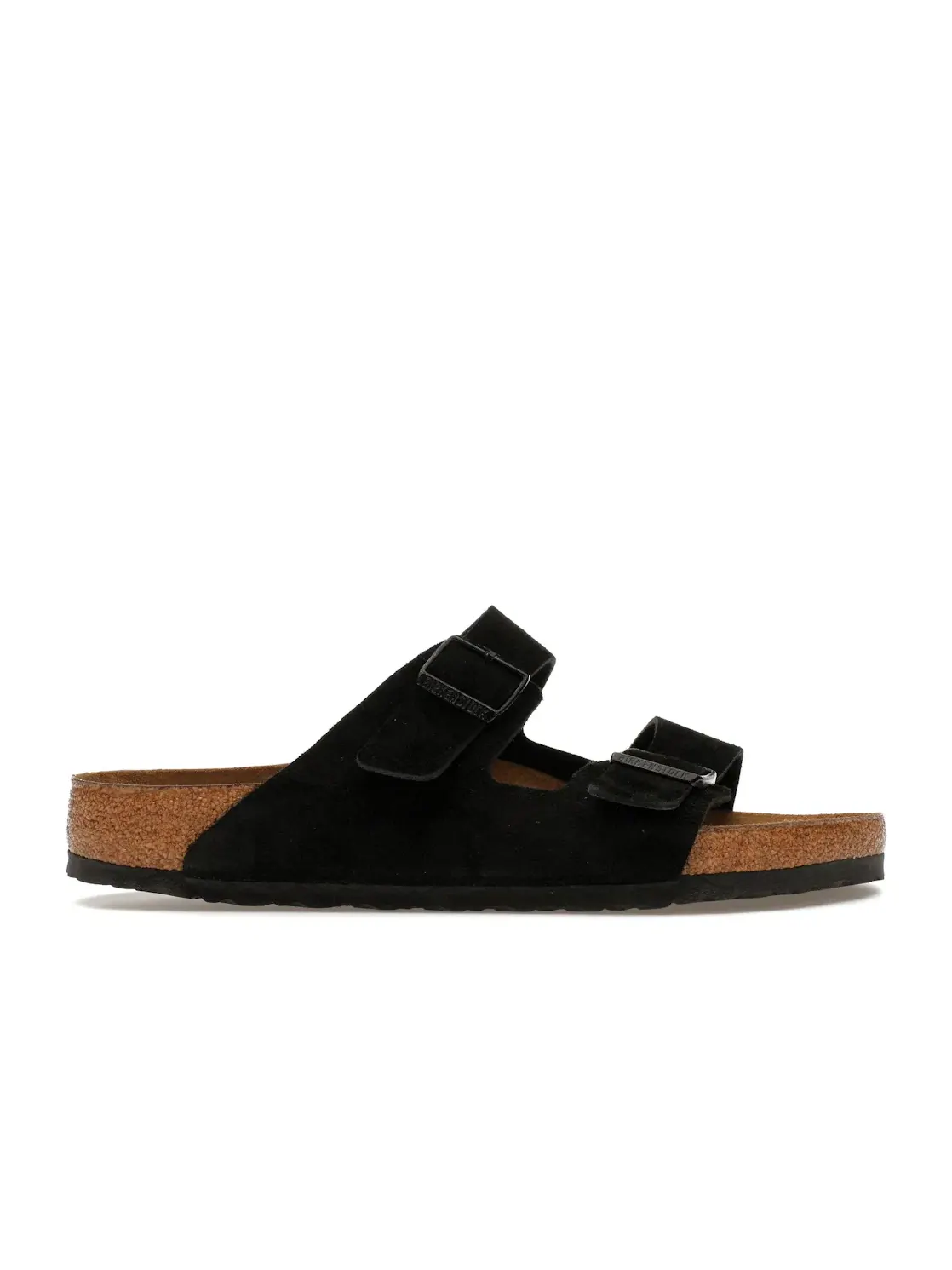 Мужские сандалии с мягкой стелькой Birkenstock Arizona Soft Footbed Suede — изображение 1 из 4, черный