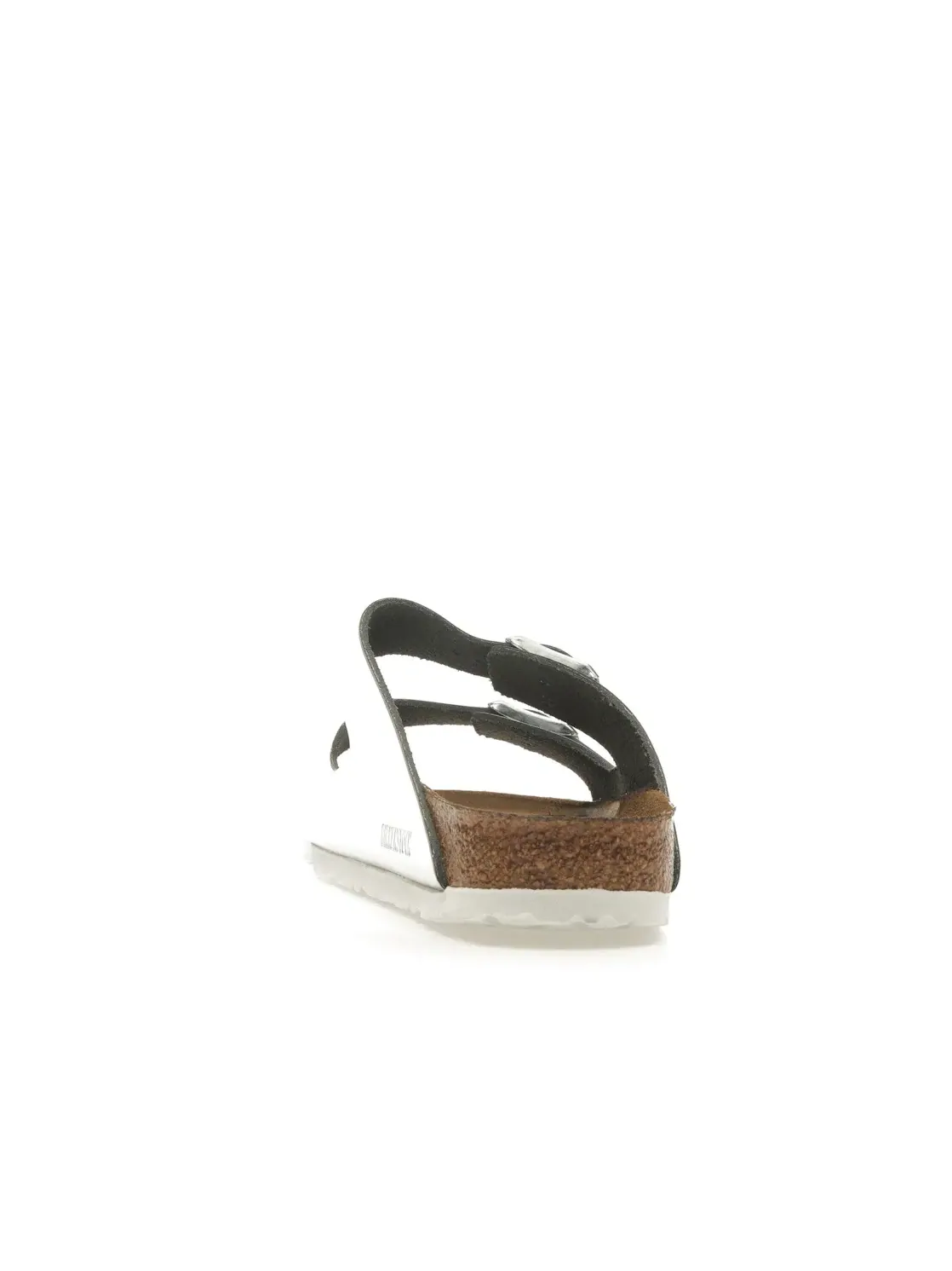 Женские сандалии-слайды с мягкой стелькой Birkenstock Arizona Softbed — изображение 4 из 4, металлик серебристый