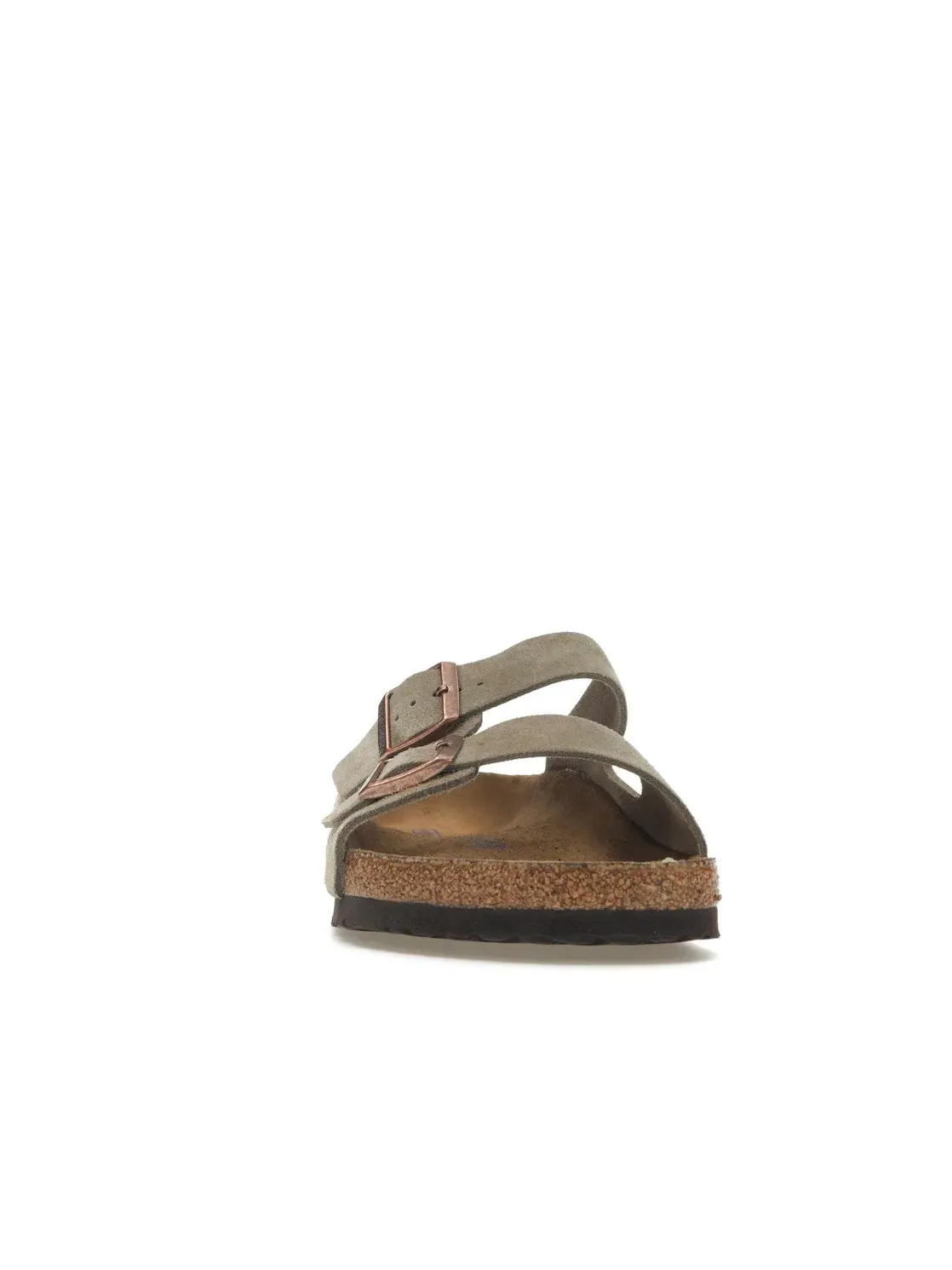 Женские сандалии-слайды на мягкой стельке Birkenstock Arizona Soft Footbed Suede — изображение 2 из 4, тауп