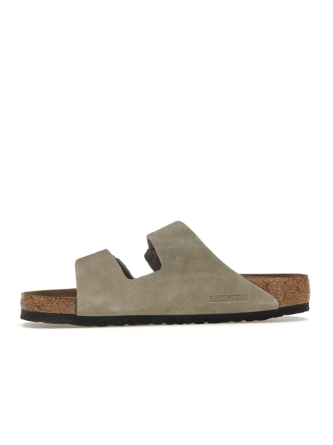 Женские сандалии-слайды на мягкой стельке Birkenstock Arizona Soft Footbed Suede — изображение 3 из 4, тауп