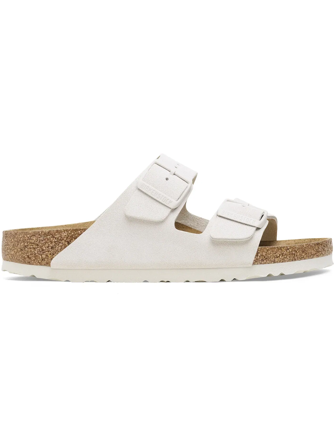 Женские сандалии с двумя ремешками Birkenstock Arizona Suede — изображение 1 из 1, белый