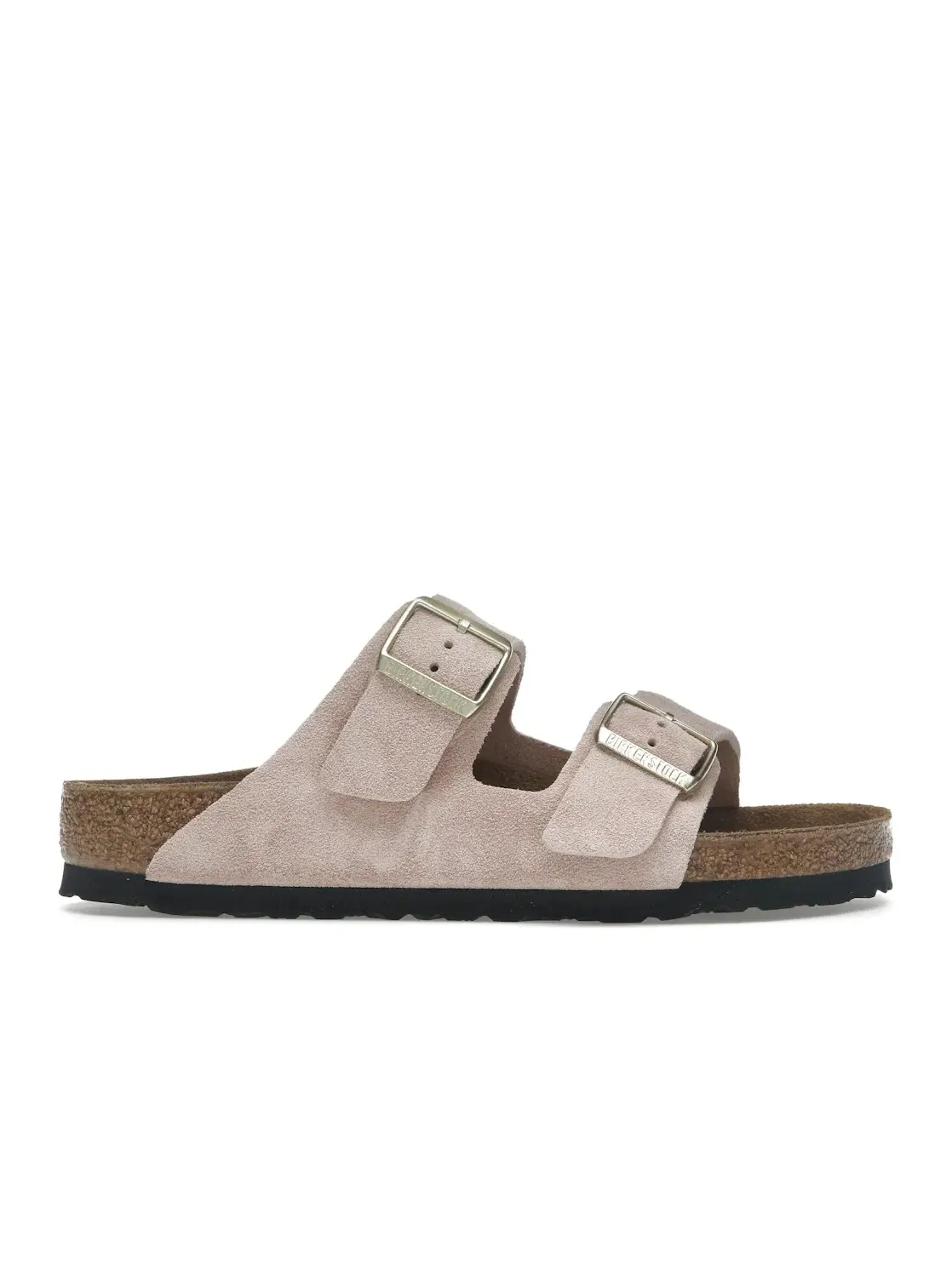 Мужские сандалии с регулируемыми ремнями Birkenstock Arizona Suede — изображение 1 из 4, светлый розовый