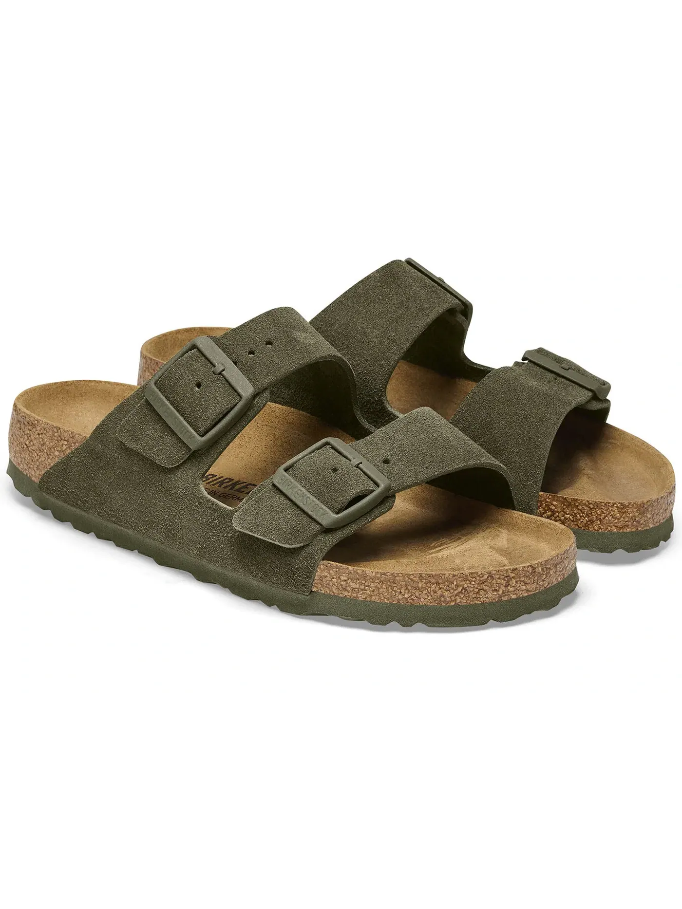 Мужские сандалии из замши Arizona Suede Birkenstock — изображение 2 из 3, тимьян