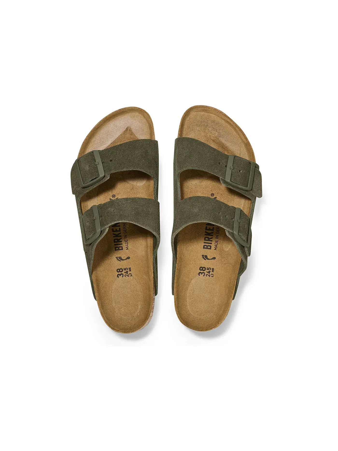 Мужские сандалии из замши Arizona Suede Birkenstock — изображение 3 из 3, тимьян