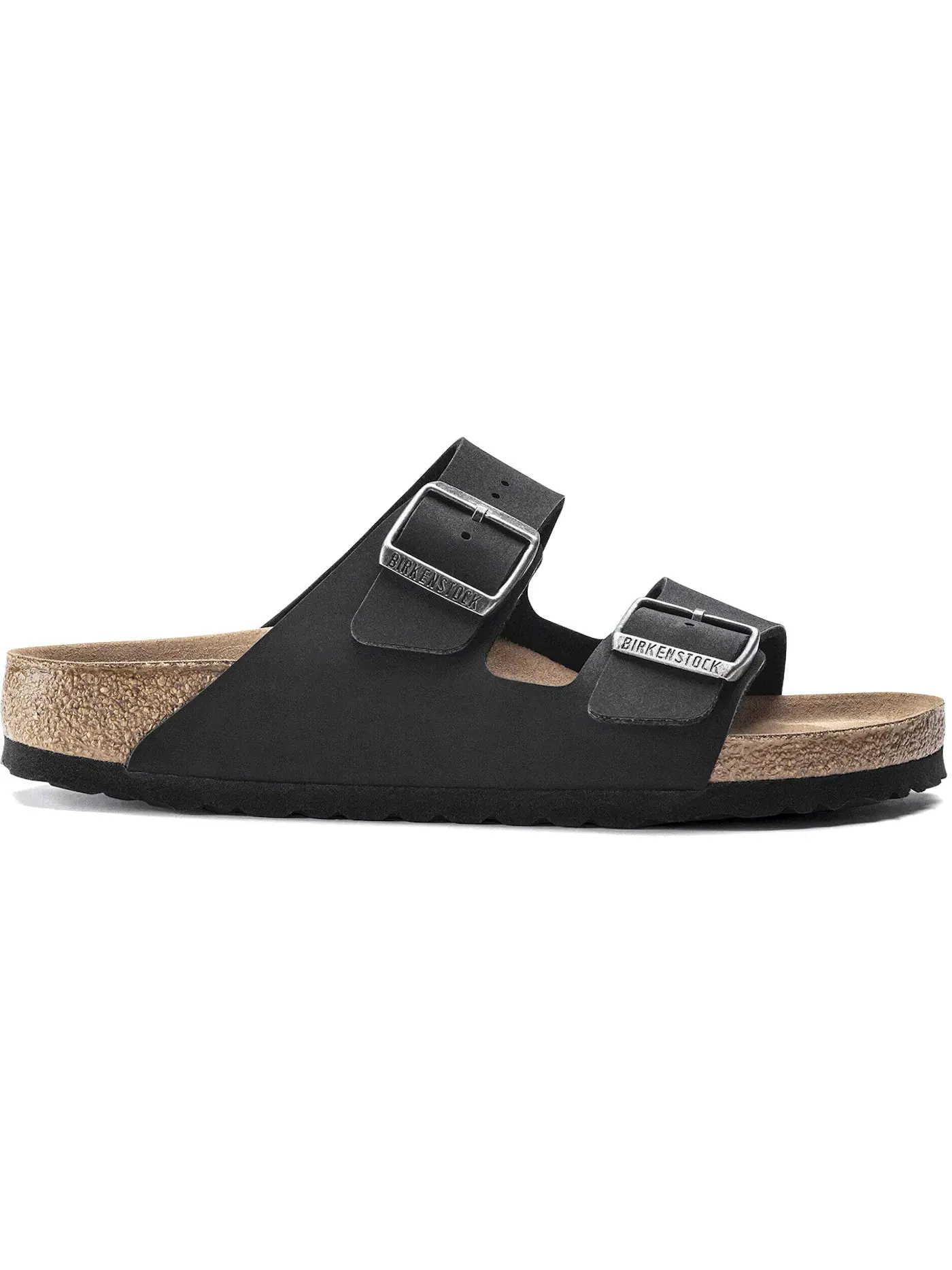 Мужские сандалии с регулируемыми ремнями Birkenstock Arizona Vegan Birkibuc — изображение 1 из 1, черный