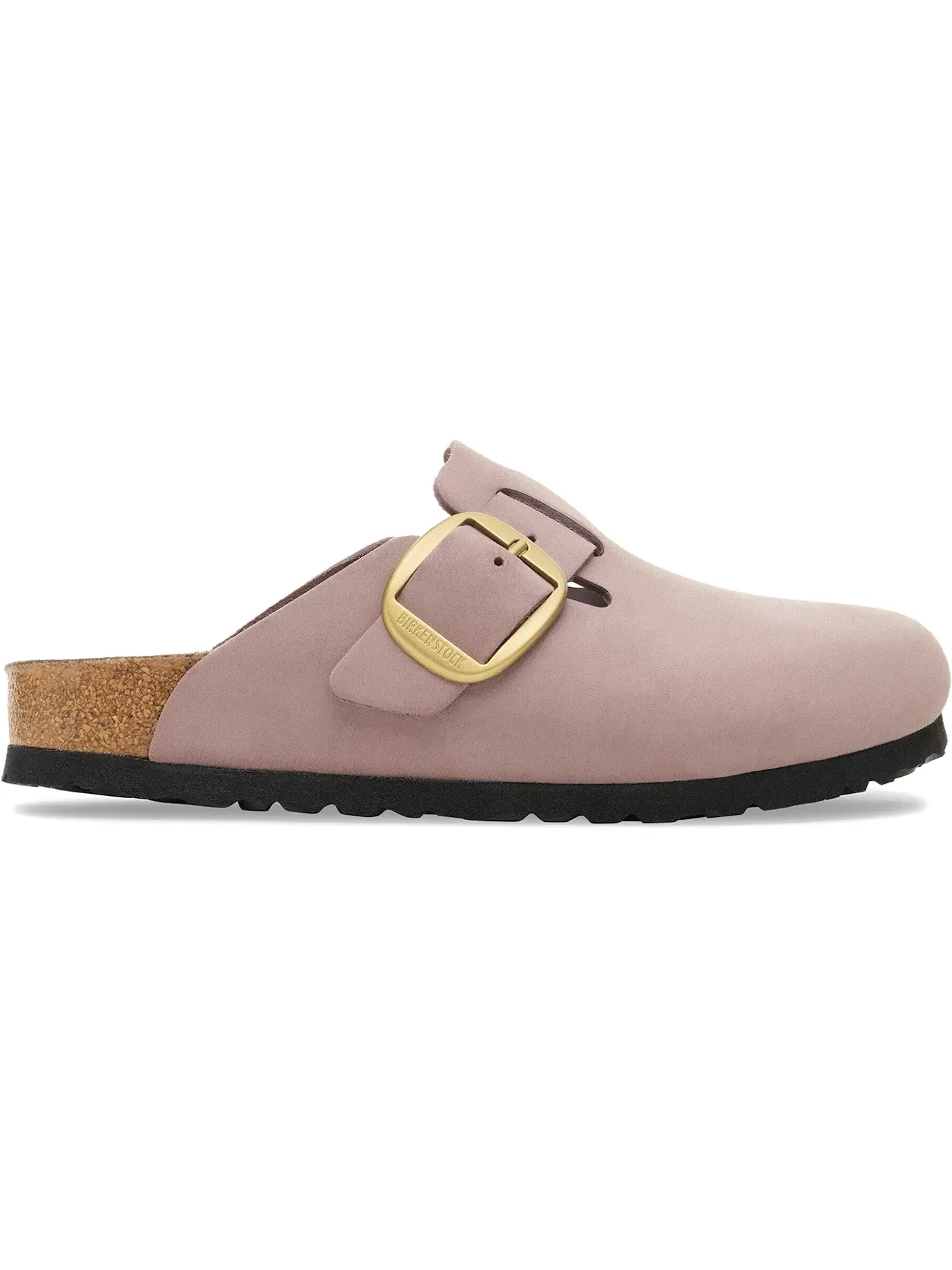 Мужские сандалии-сабо с пряжкой Birkenstock Boston Big Buckle Nubuck — изображение 1 из 1, фиолетовый