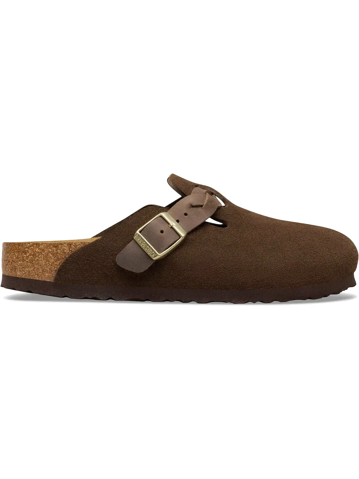 Мужские сандалии с плетеной замшей Birkenstock Boston Braided Suede, Carafe — изображение 1 из 1