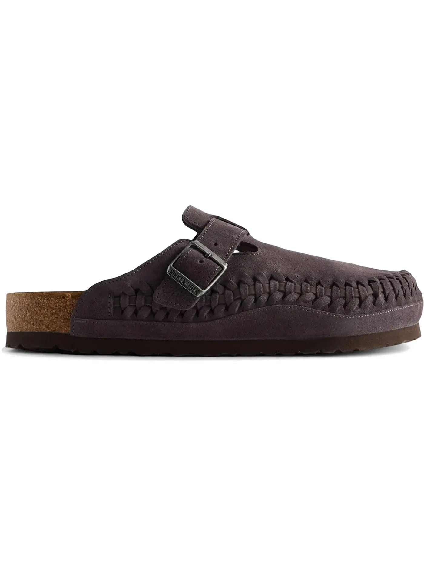 Мужские сандалии с плетеной замшей Boston Braided Suede Kith Birkenstock — изображение 1 из 1, серый