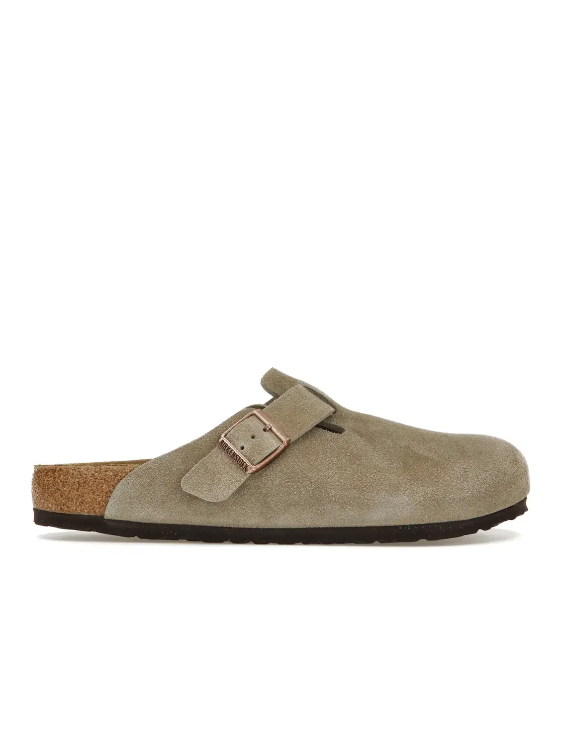 Мужские сандалии-клоги из замши Boston BS Suede Birkenstock — изображение 1 из 4, тауп