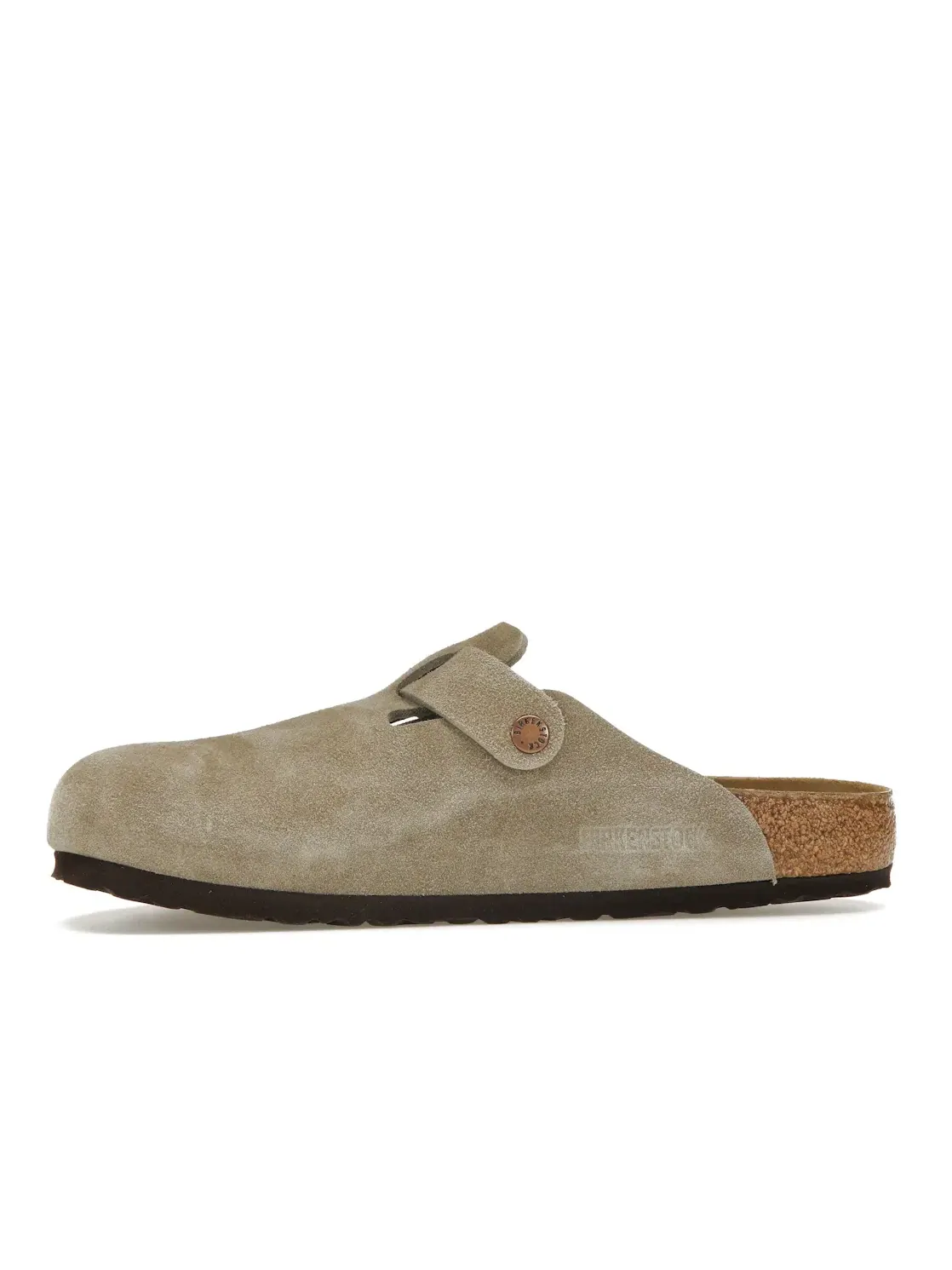 Мужские сандалии-клоги из замши Boston BS Suede Birkenstock — изображение 3 из 4, тауп