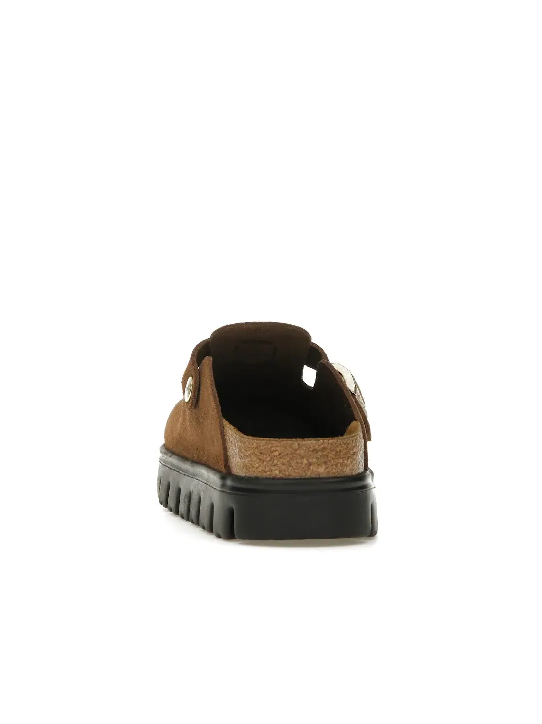 Женские сабо с замшевым верхом Birkenstock Boston Chunky Suede — изображение 4 из 4, темный/черный