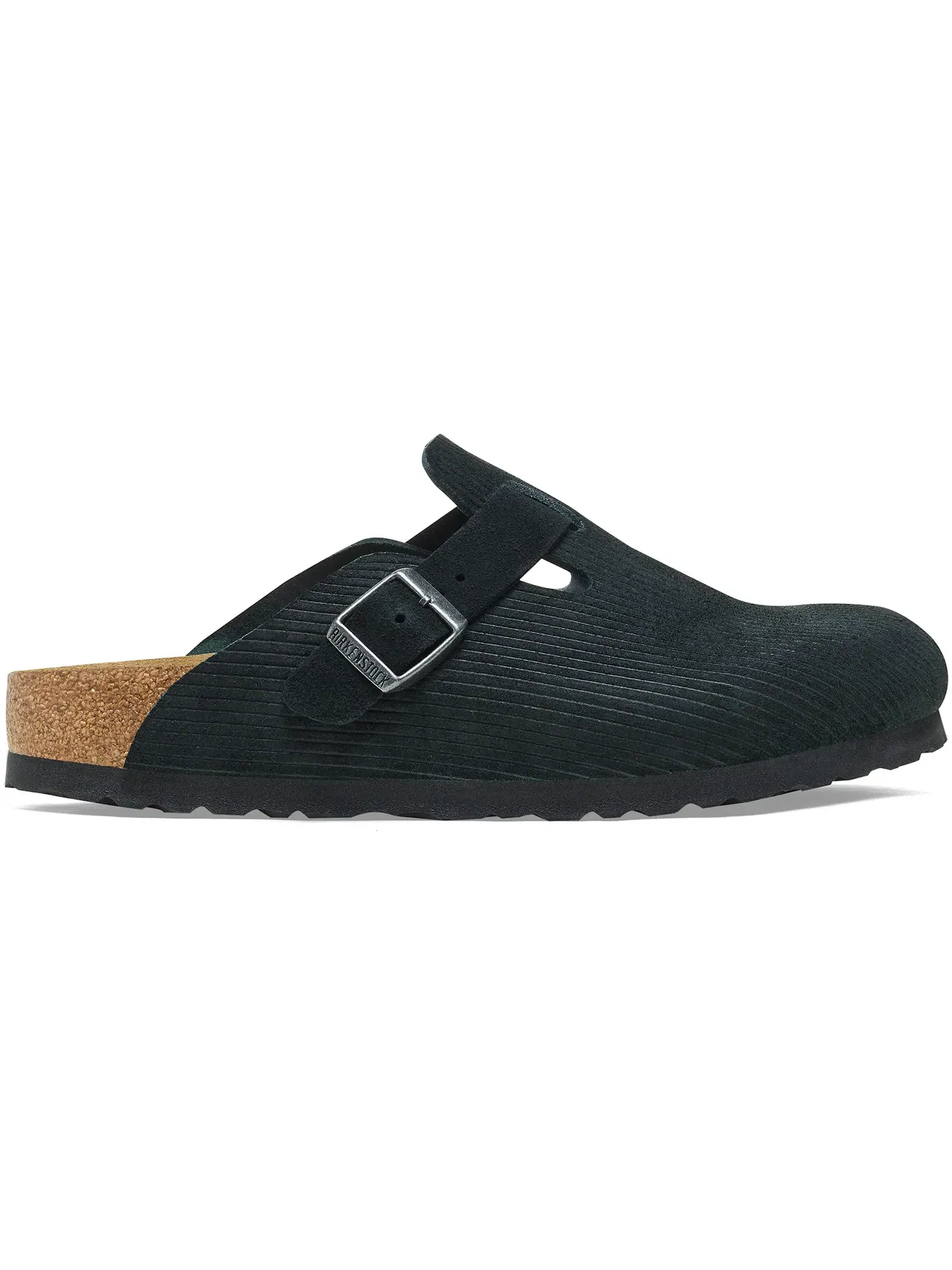 Женские клоги Birkenstock Boston Embossed Corduroy — изображение 1 из 1, черный