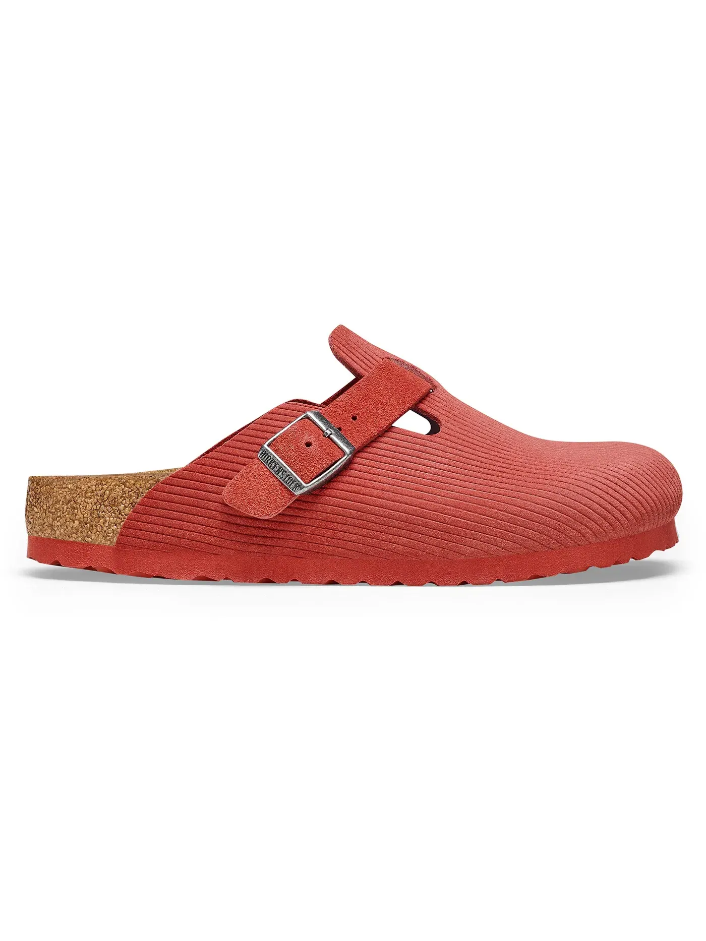 Женские сабо Boston из вельвета замши Birkenstock — изображение 1 из 1, красный