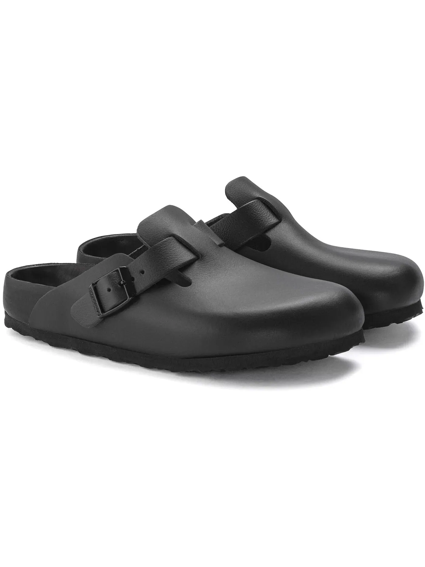 Мужские клоги Boston из кожи Exquisite Leather Birkenstock — изображение 2 из 3, черный