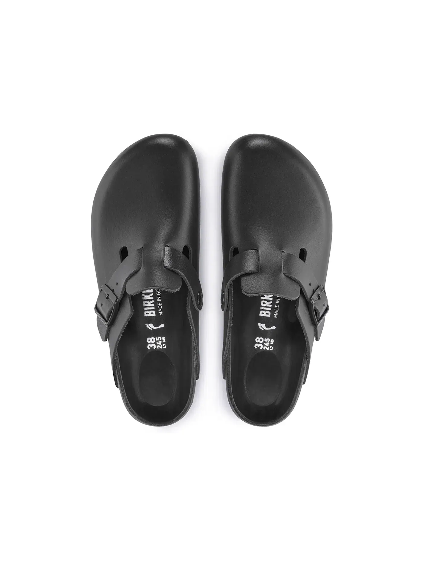 Мужские клоги Boston из кожи Exquisite Leather Birkenstock — изображение 3 из 3, черный