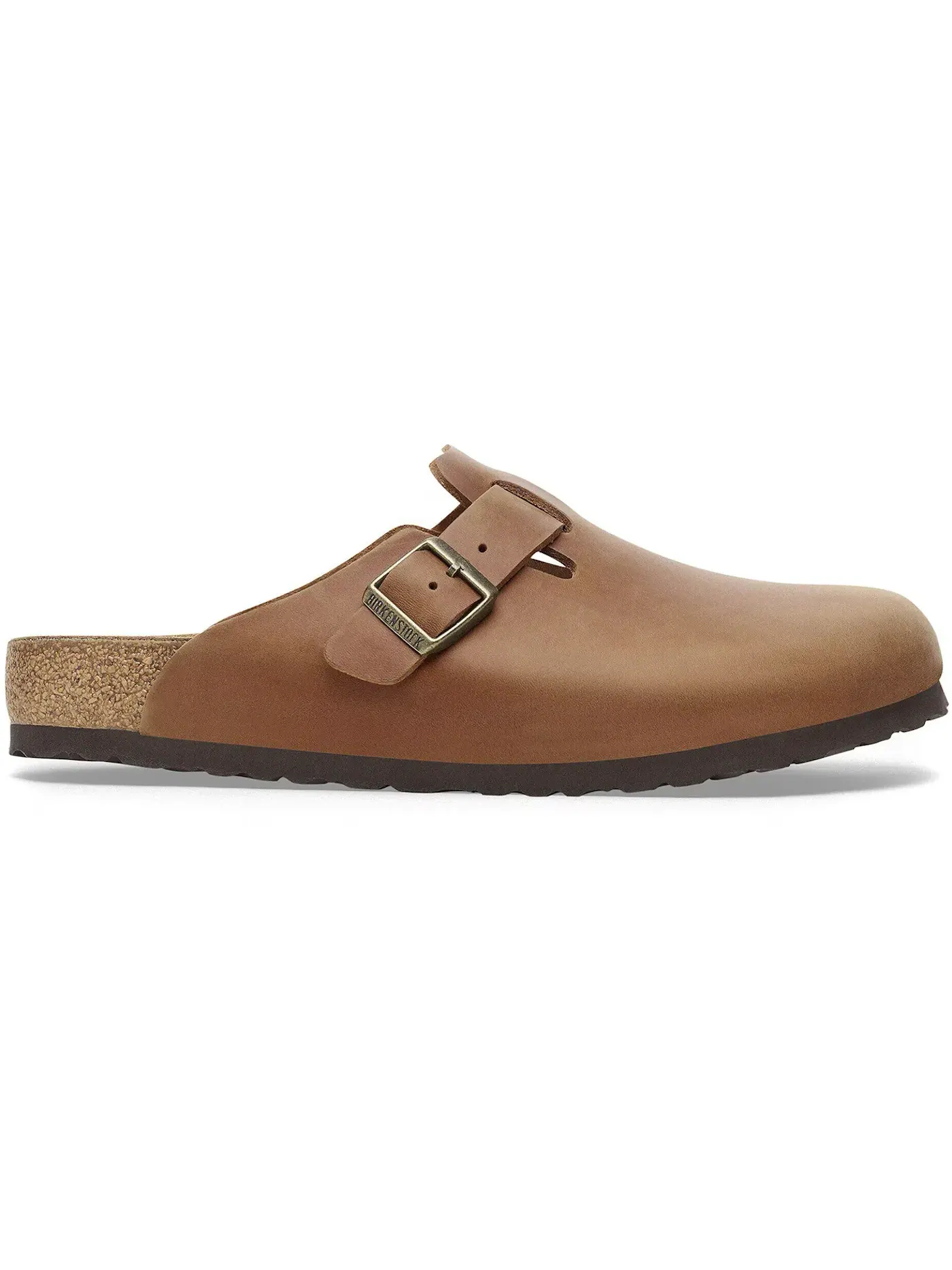 Мужские сандалии-сабо Boston из кожи с масляной пропиткой Birkenstock — изображение 1 из 1, коричневый