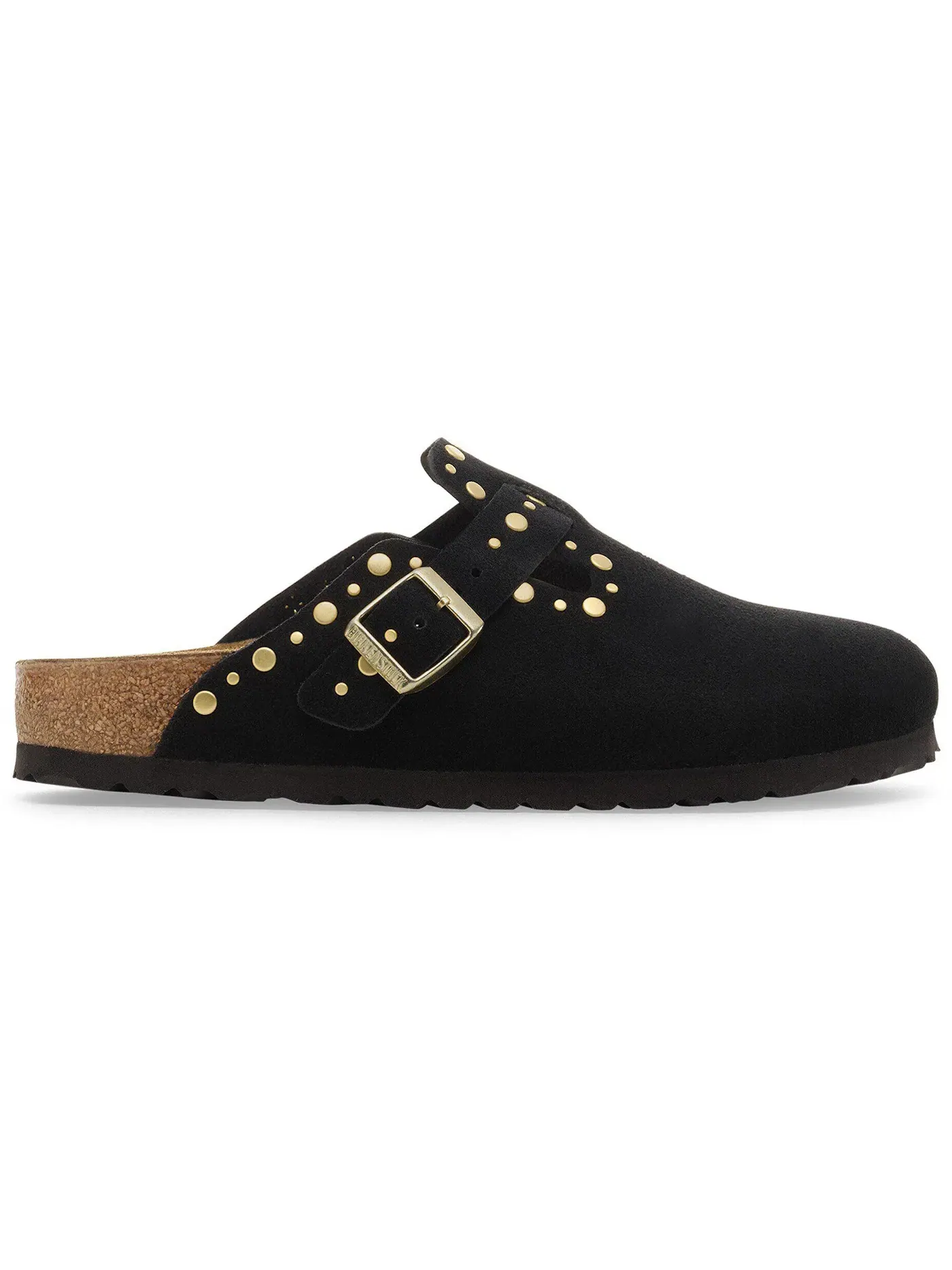 Мужские клоги с заклепками Birkenstock Boston Rivets Suede Leather
