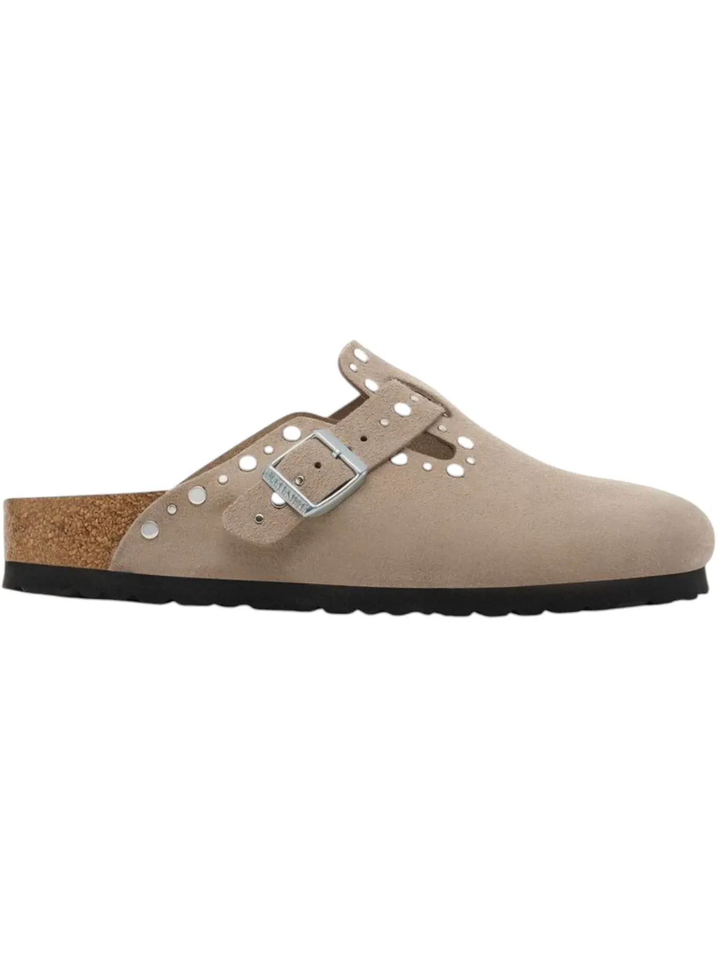 Мужские сандалии с ремешком Birkenstock Boston Rivets Suede Leather — изображение 1 из 1, тауп