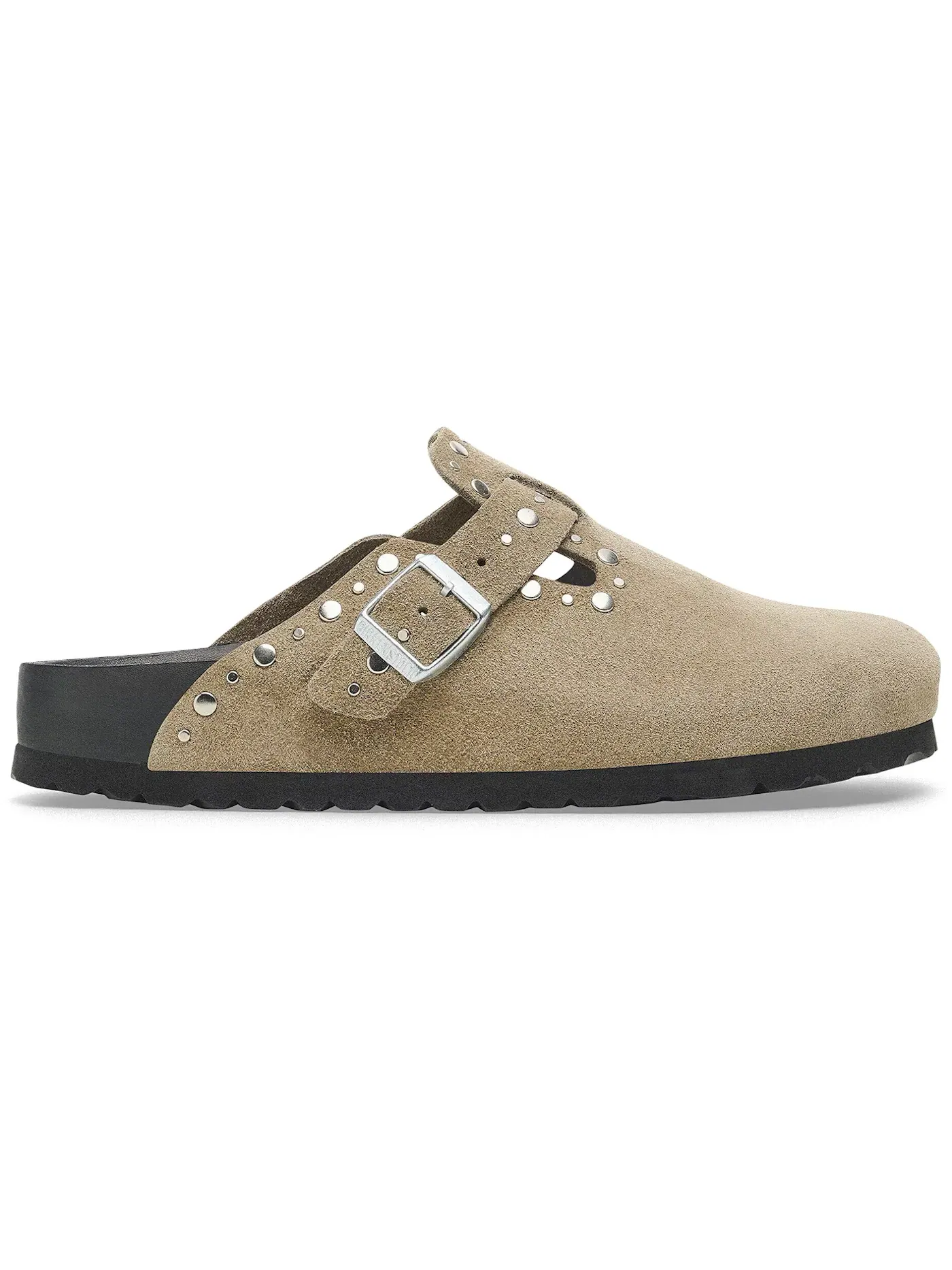 Мужские сандалии с заклепками Birkenstock Boston Rivets Suede — изображение 1 из 1, тауп