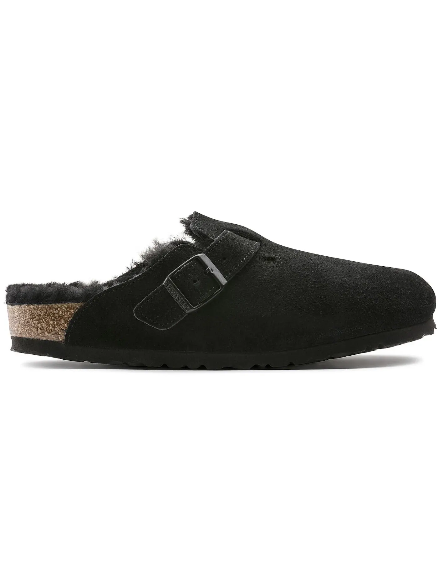 Женские сабо Birkenstock Boston Shearling — изображение 1 из 1, черный