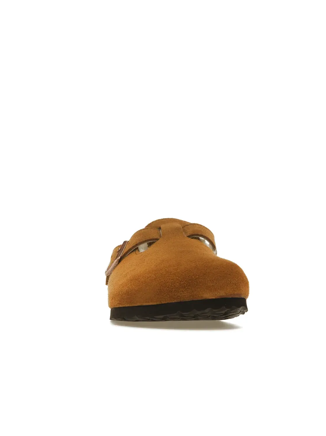 Мужские сабо с мехом Birkenstock Boston Shearling — изображение 2 из 4, минк