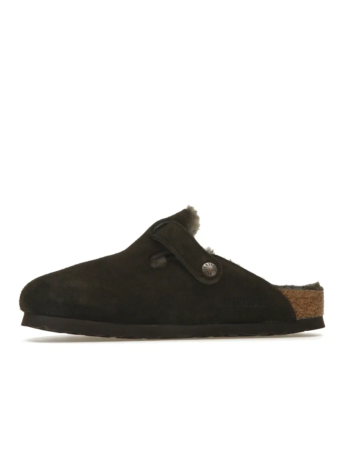 Женские сабо из овчины Birkenstock Boston Shearling — изображение 3 из 4, коричневый
