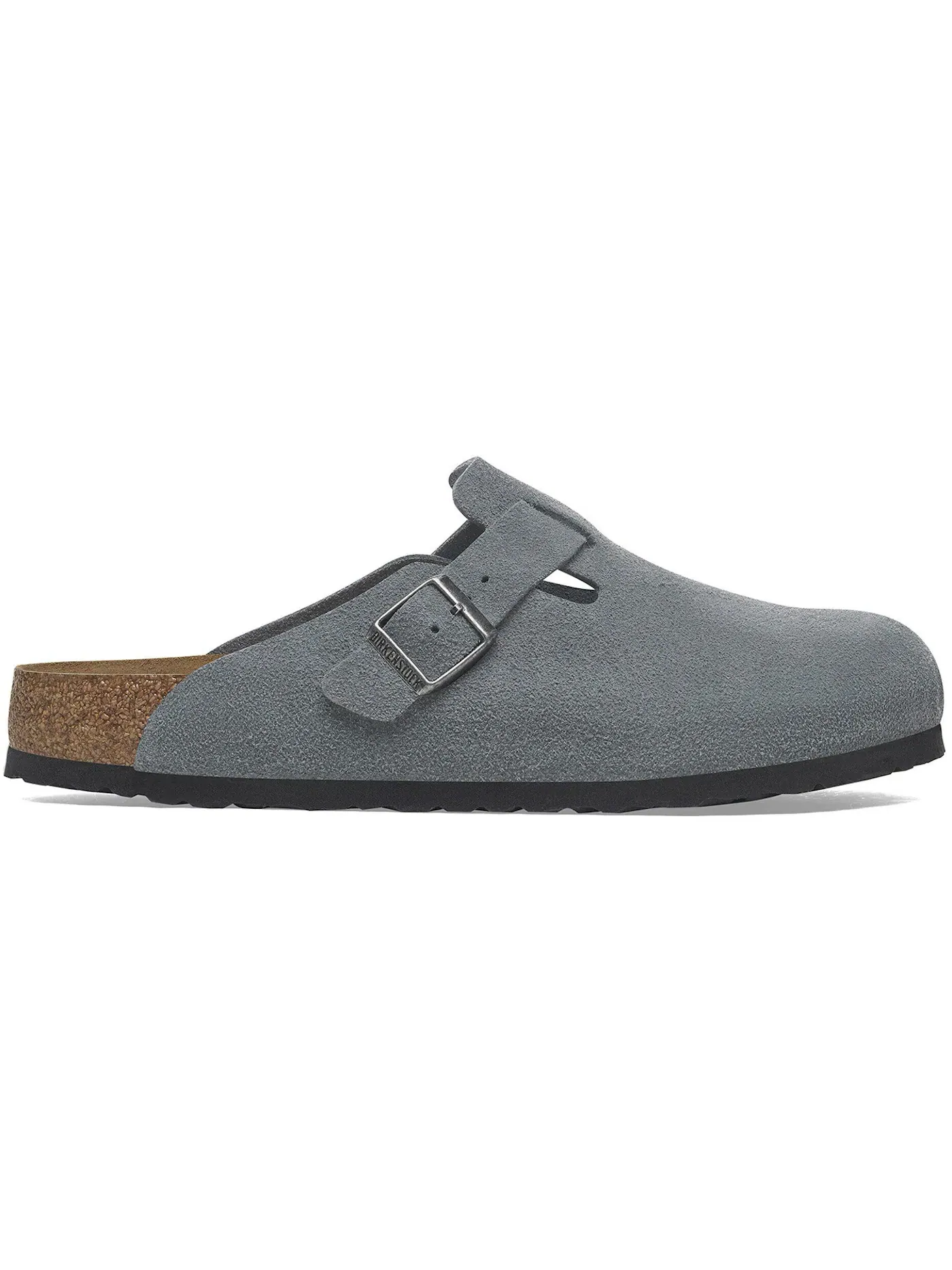 Мужские сандалии с мягкой стелькой Birkenstock Boston Soft Footbed — изображение 1 из 1, серый