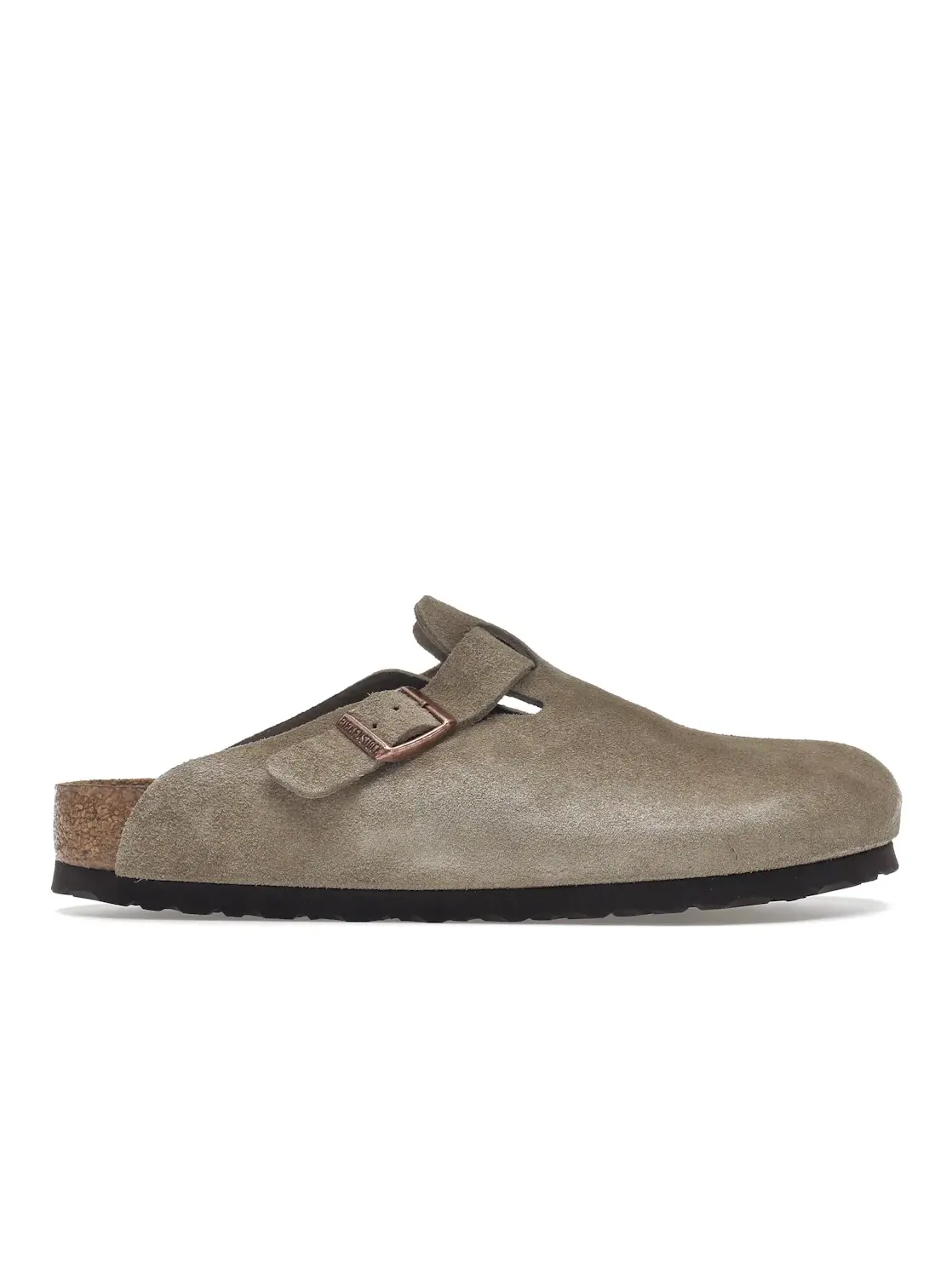 Детские сабо Boston с мягкой стелькой Suede Taupe Birkenstock — изображение 1 из 4, тауп