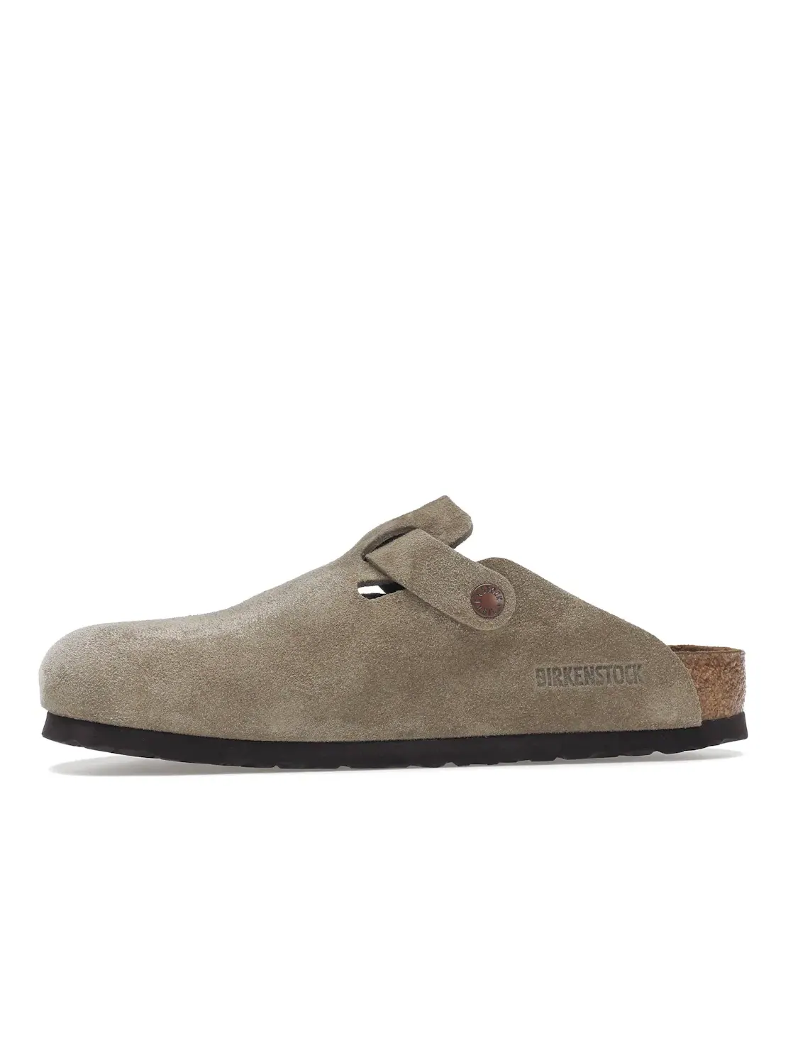 Детские сабо Boston с мягкой стелькой Suede Taupe Birkenstock — изображение 3 из 4, тауп