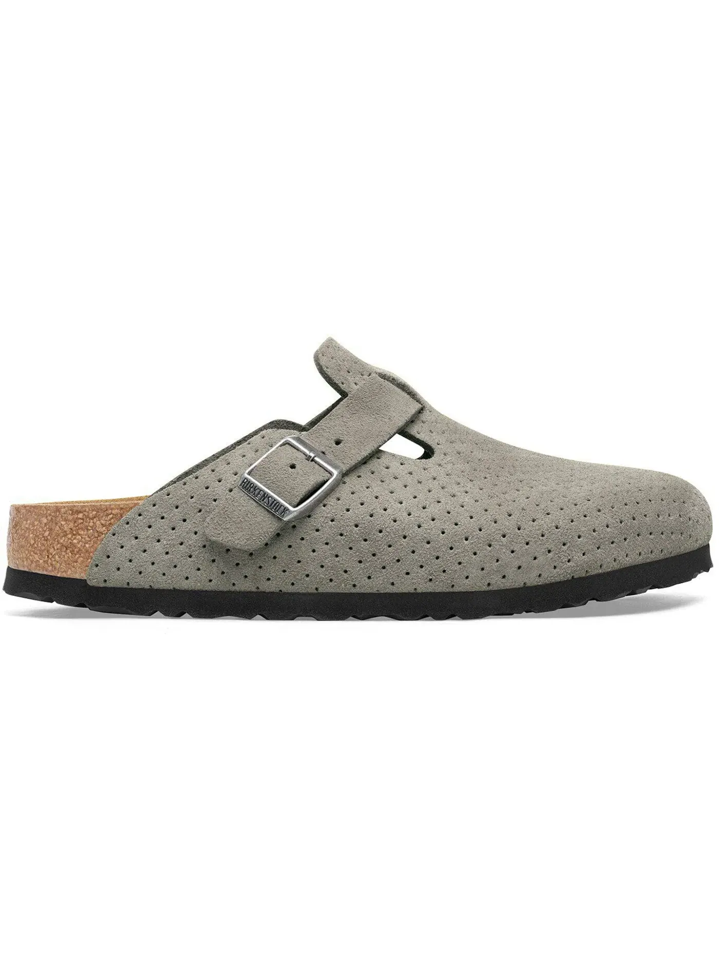 Мужские сандалии-сабо с тиснением Birkenstock Boston Suede Embossed — изображение 1 из 1, золотистый