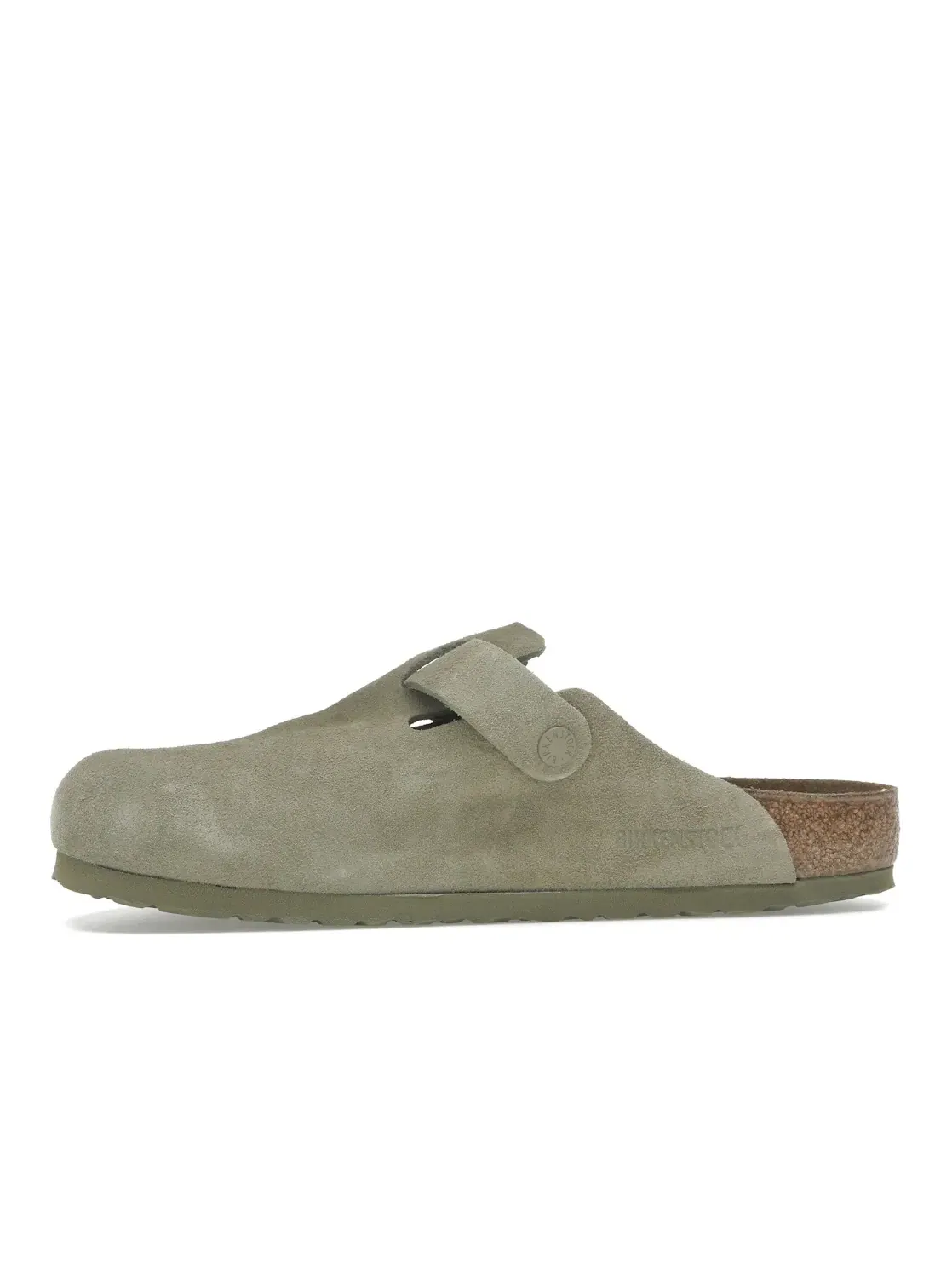Мужские сандалии-клоги Birkenstock Boston Suede — изображение 3 из 4, хаки