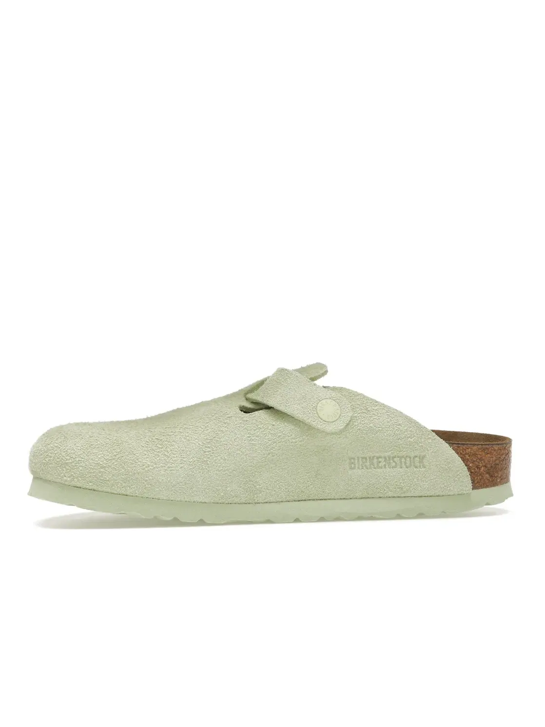 Мужские сандалии на липучке Birkenstock Boston Suede, Faded Lime — изображение 3 из 4