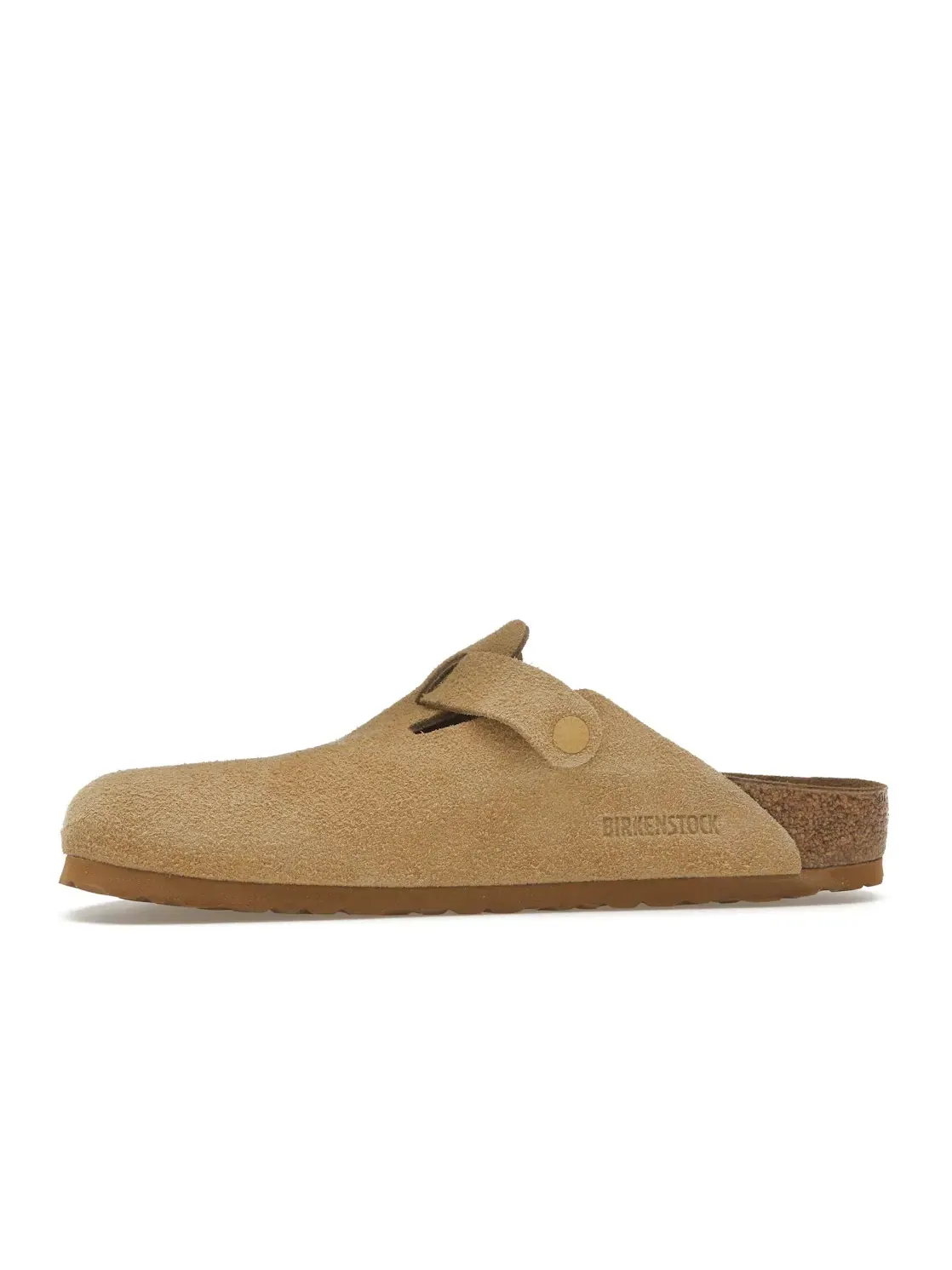 Мужские сандалии-сабо из замши модель Boston Suede Birkenstock — изображение 3 из 4, кремовый