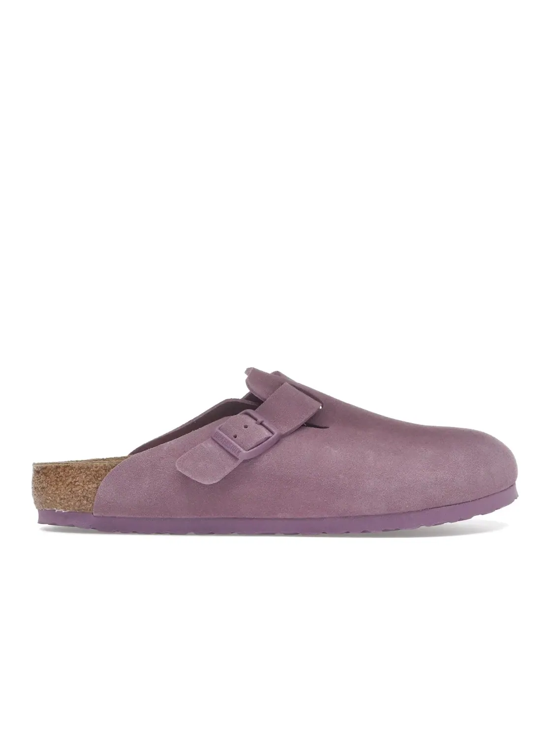Мужские сандалии с закрытым носом Birkenstock Boston Suede Leather — изображение 1 из 4, сирень