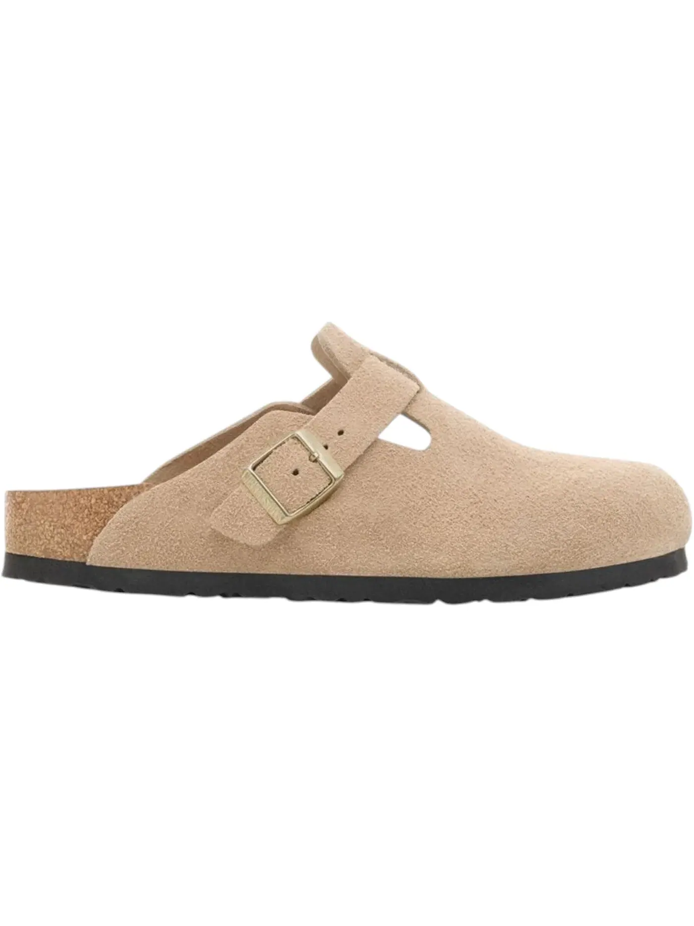 Мужские сандалии-слайды Birkenstock Boston Suede Leather, Sandcastle — изображение 1 из 1