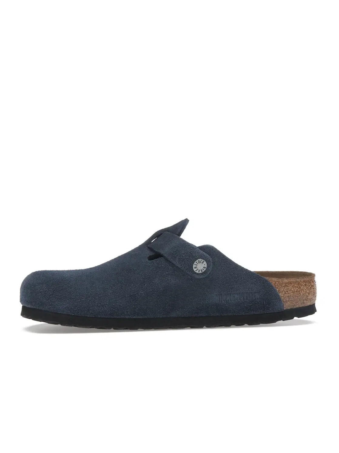 Мужские сандалии закрытые замшевые Birkenstock Boston Suede — изображение 3 из 4, темно-синий