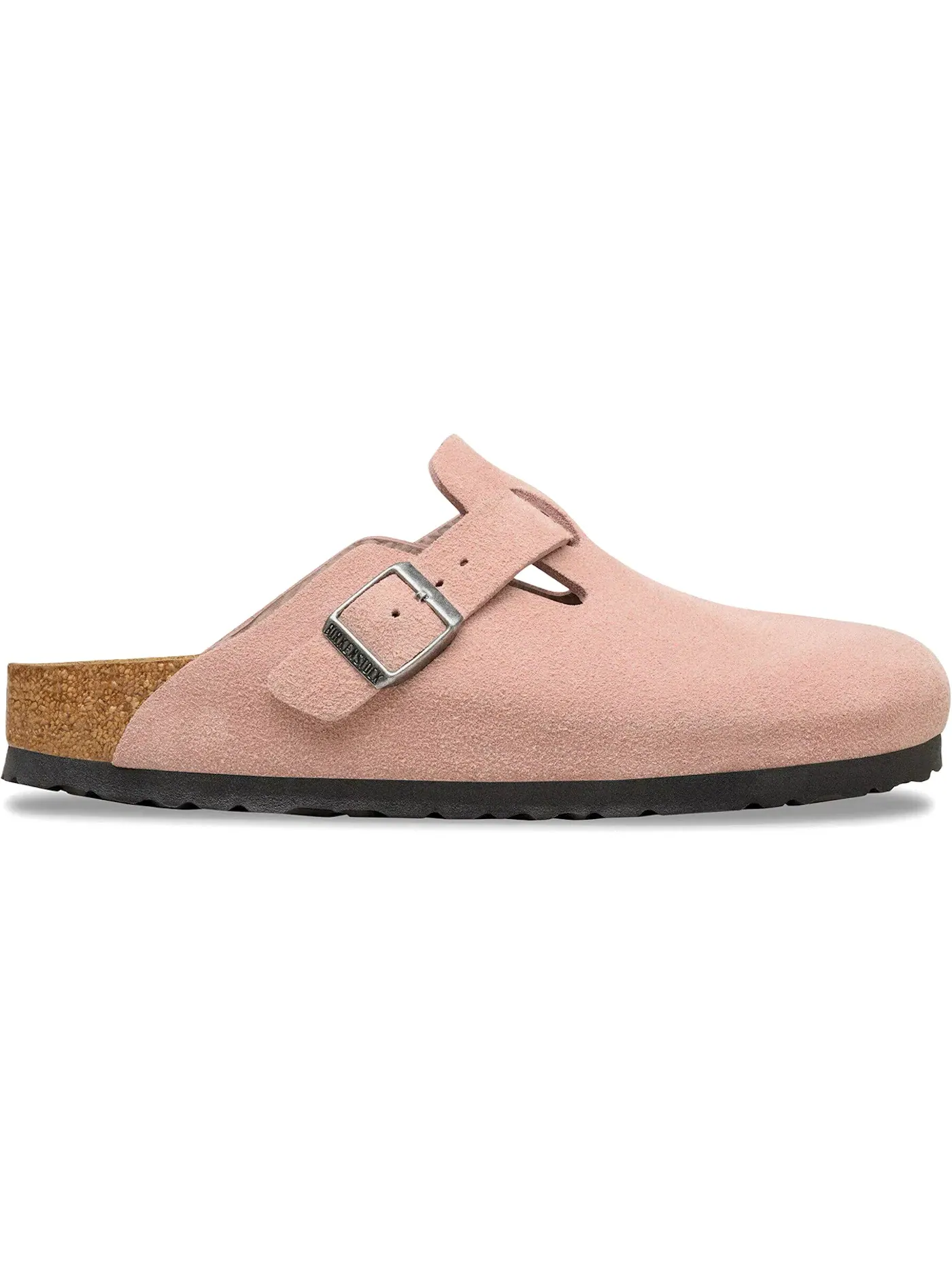 Мужские сандалии-клоги из замши Boston Suede Birkenstock — изображение 1 из 1, розовый